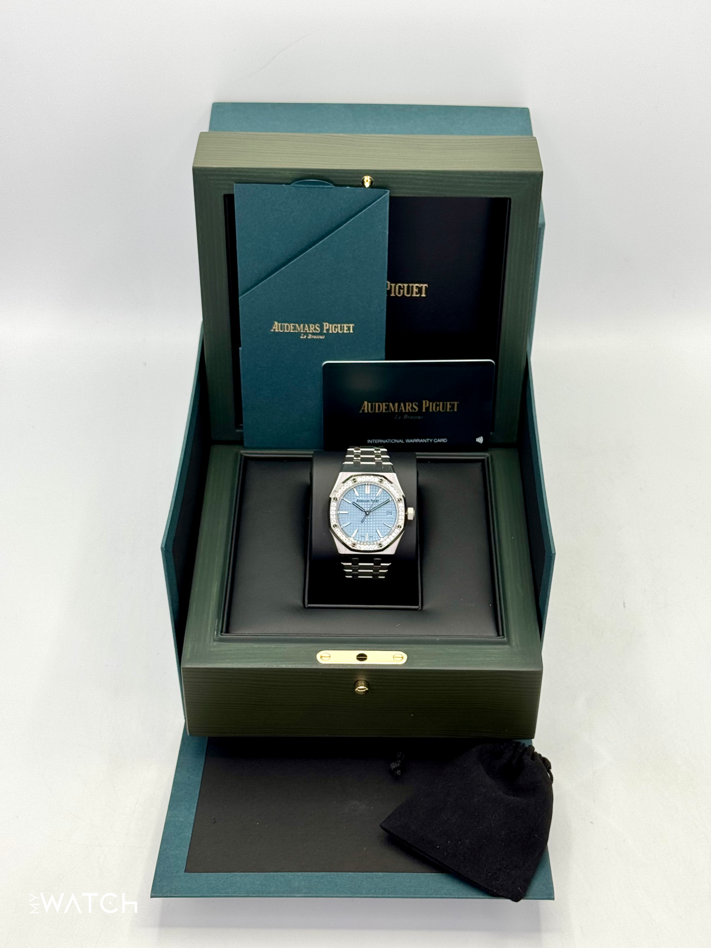 NEW 2025 Audemars Piguet Royal Oak 37mm 15551ST Stainless Steel Blue Dial - MyWatchLLC