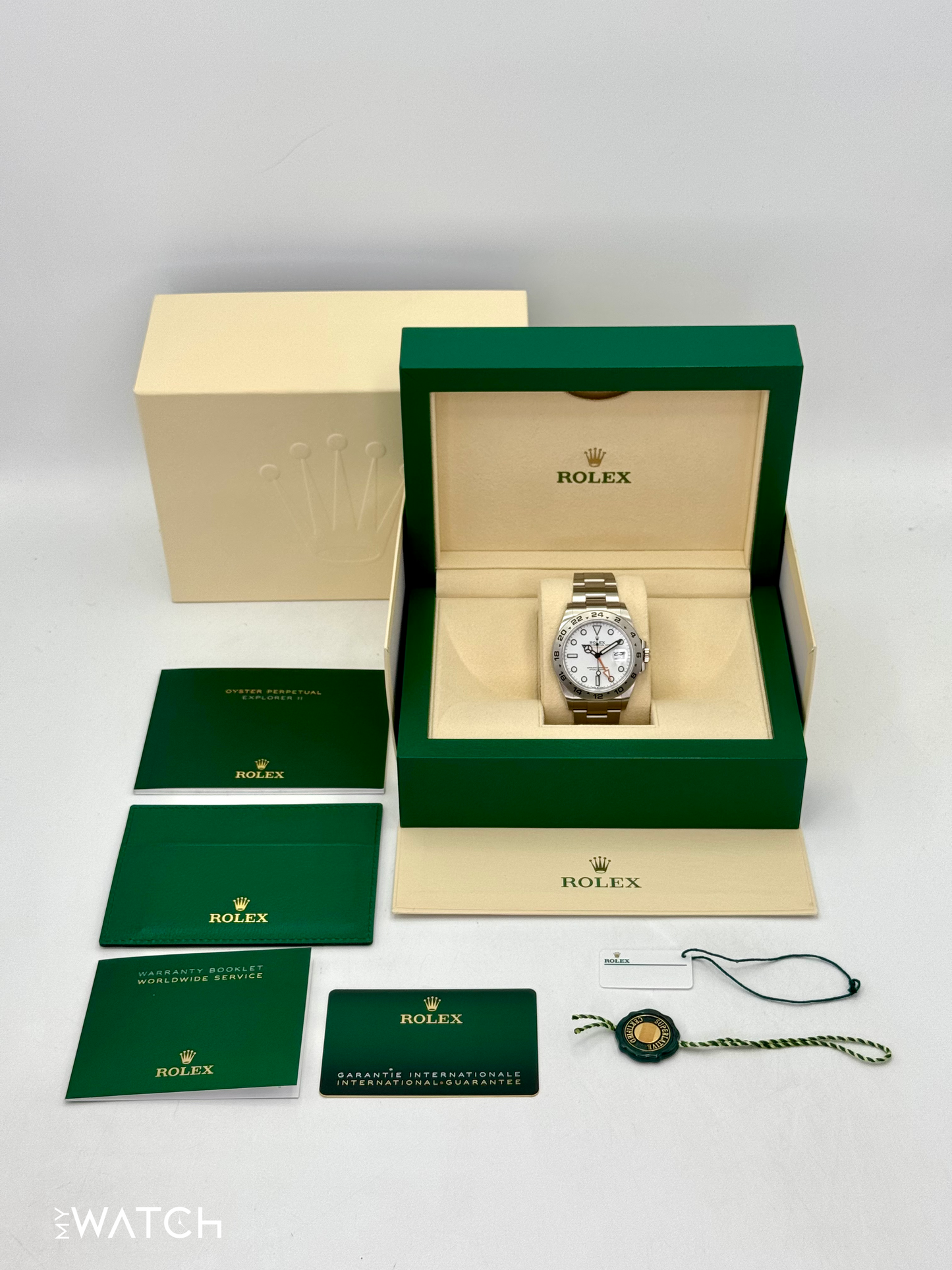 2024 Rolex Explorer II 42mm 226570 Polar White Dial - MyWatchLLC