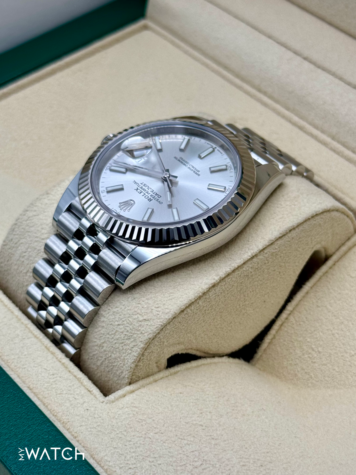2023 Rolex Datejust 41mm 126334 Stainless Steel Jubilee Silver Dial - MyWatchLLC