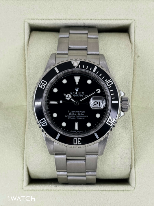 2009 Rolex Submariner Date 40mm 16610 Stainless Steel Black Dial - MyWatchLLC