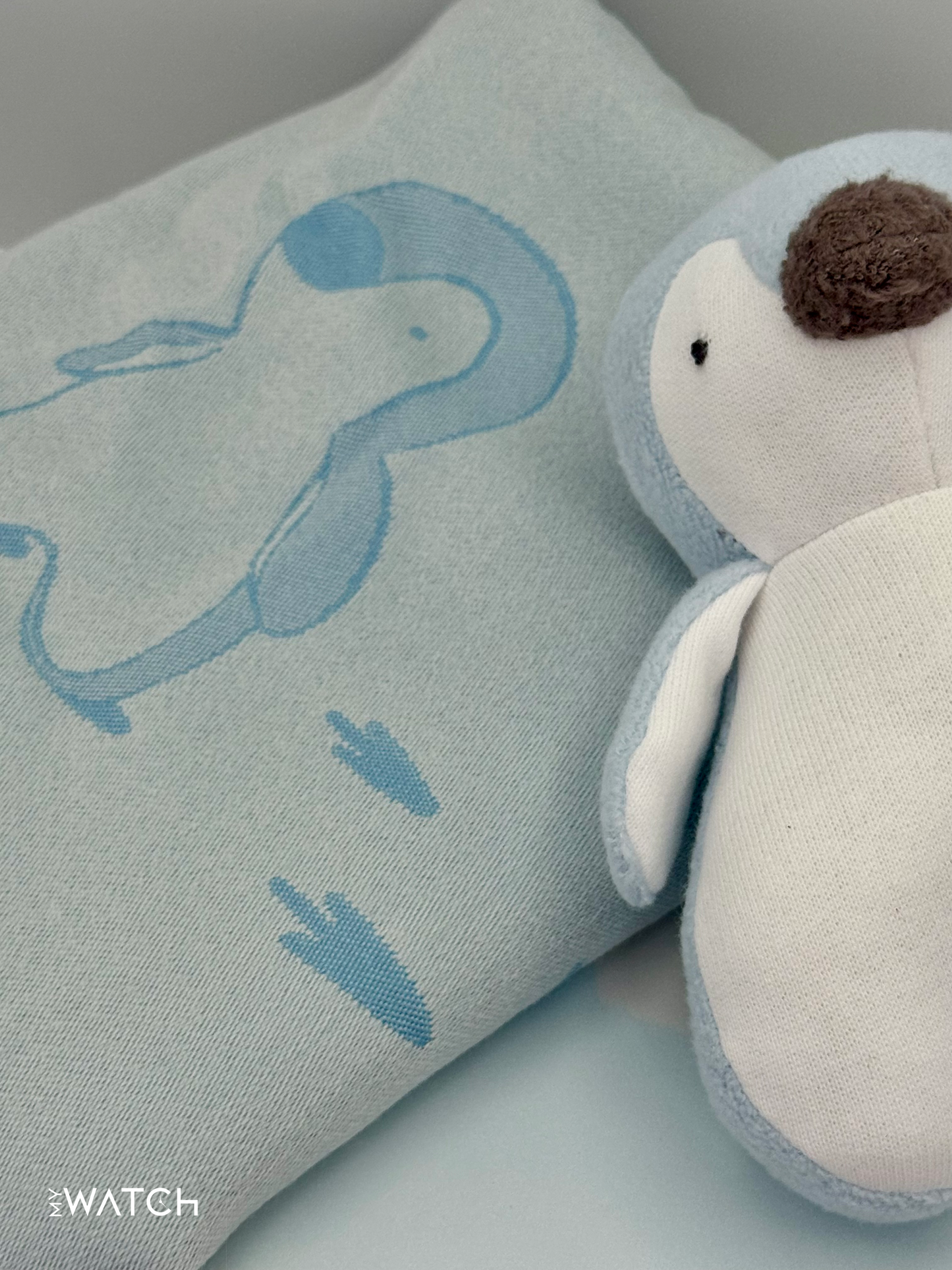 NEW Rolex Plush Penguin Toy and Blanket Set - Blue - MyWatchLLC