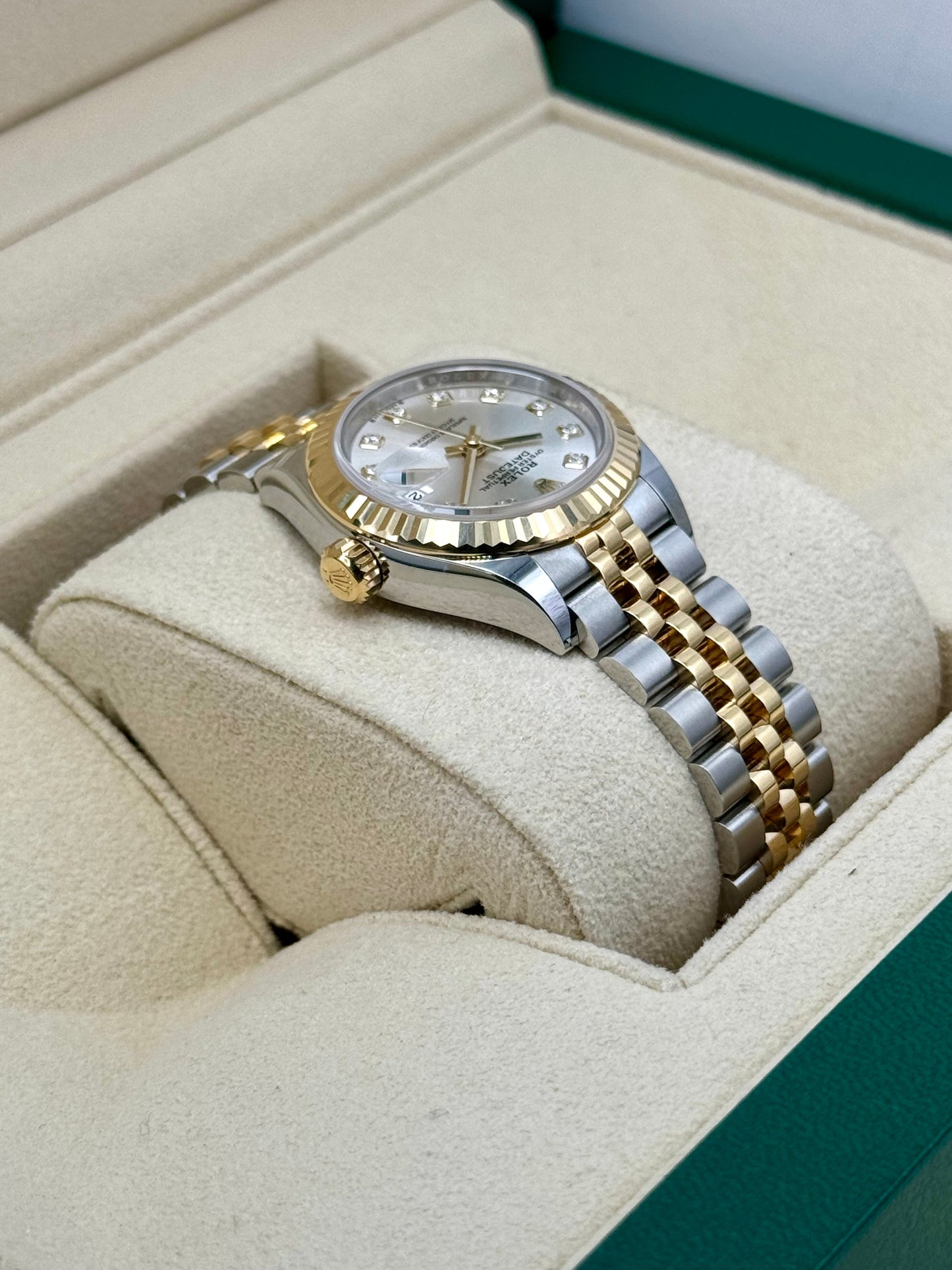 NEW 2024 Rolex Lady Datejust 28mm 279173 Jubilee Silver Diamond Dial - MyWatchLLC