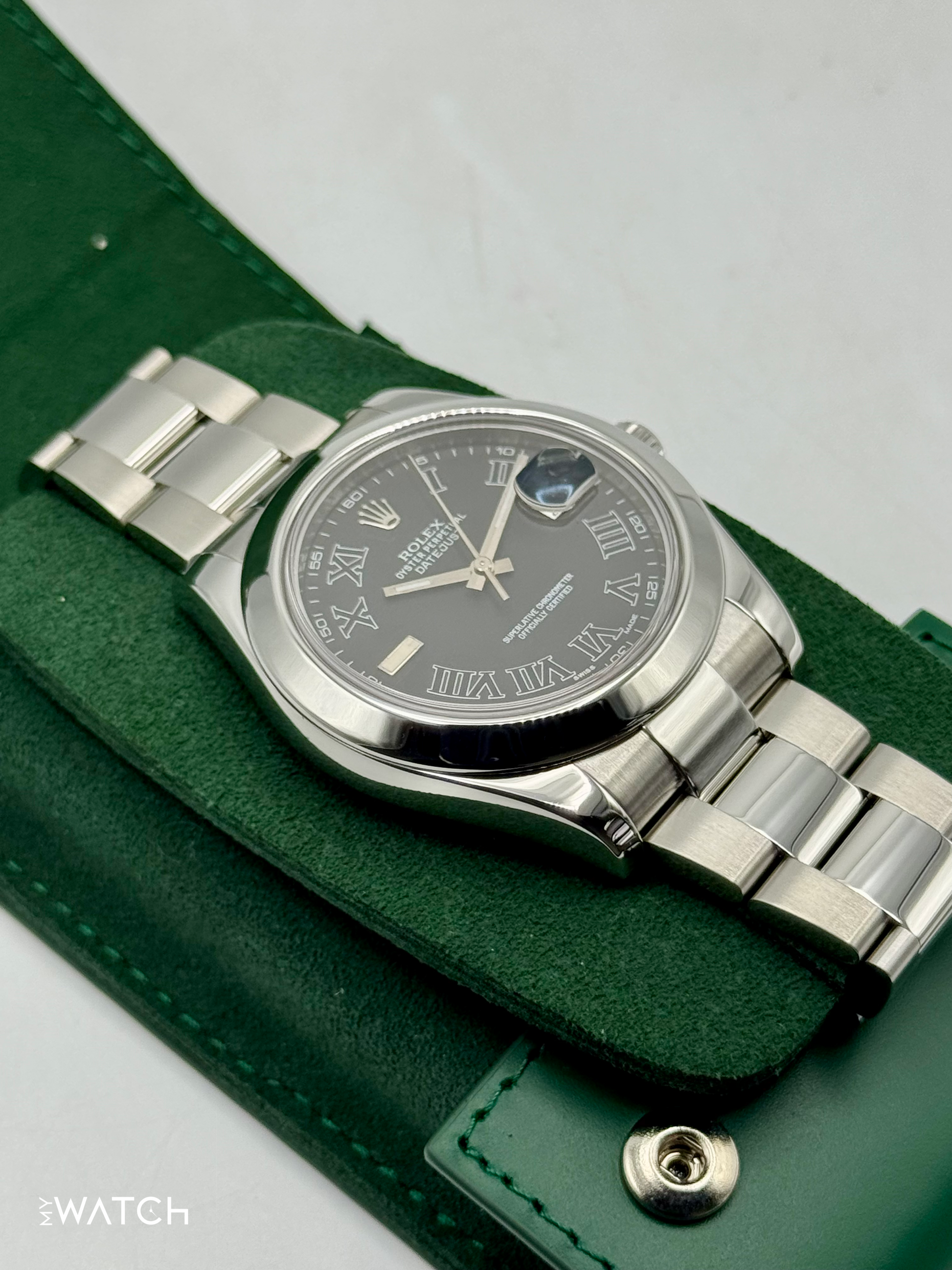 2025 CPO Rolex Datejust II 41mm 116300 Stainless Steel Oyster Black Dial - MyWatchLLC