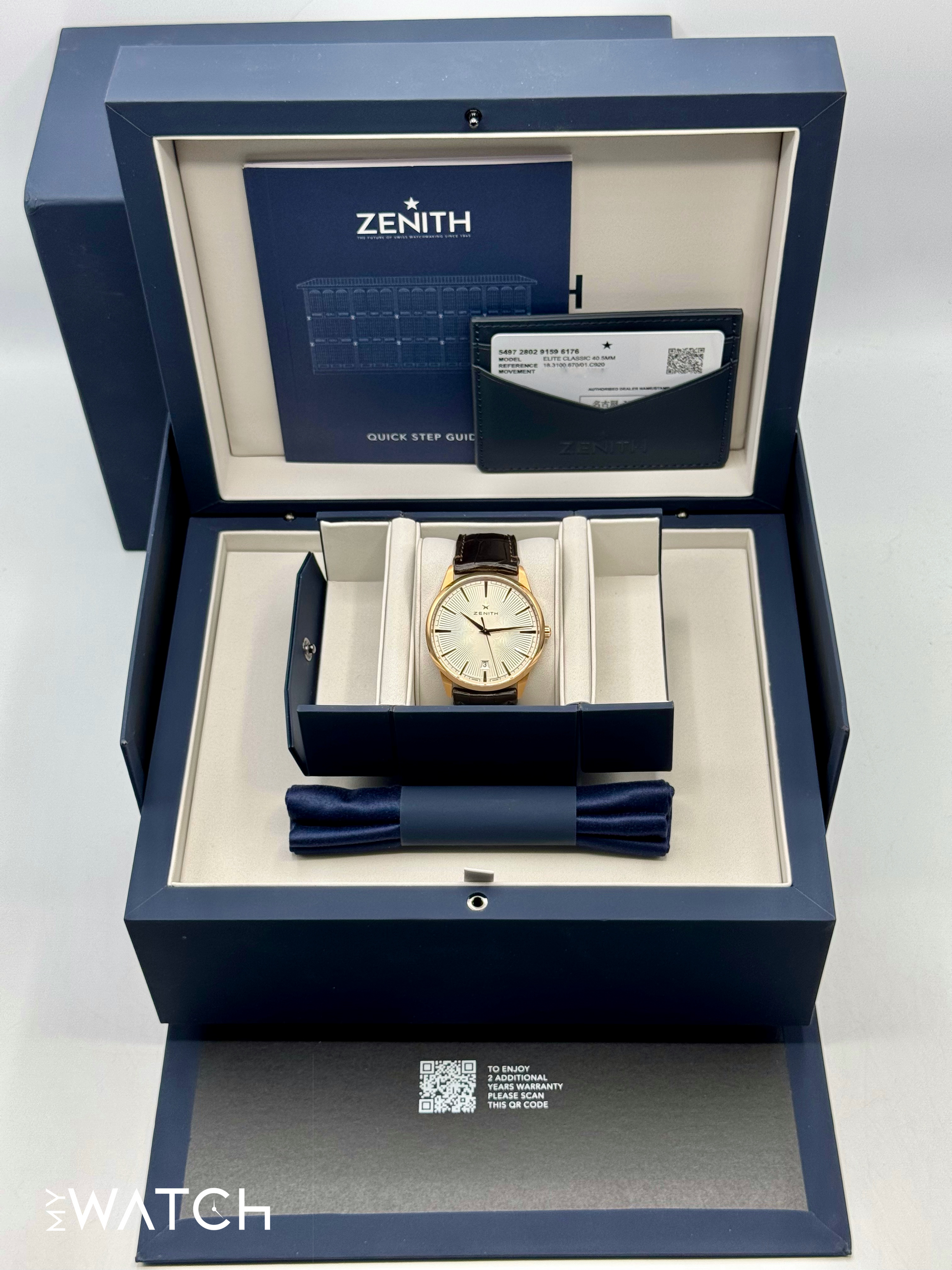 2024 Zenith Elite Classic 40.5mm 18.3100.670/01.C920 Rose Gold - MyWatchLLC