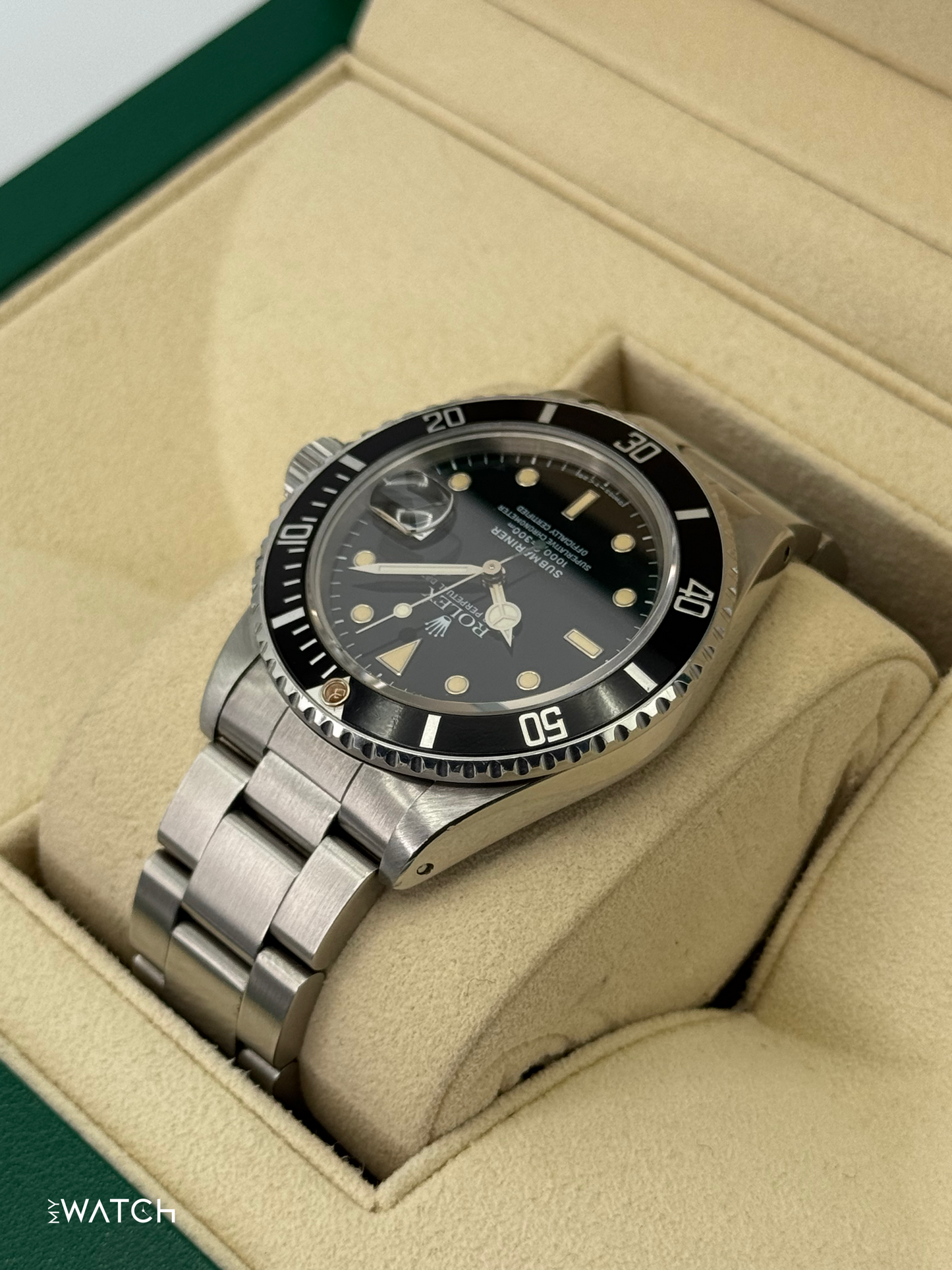 1982 Rolex Submariner 40mm 16800 Stainless Steel Black Dial - MyWatchLLC