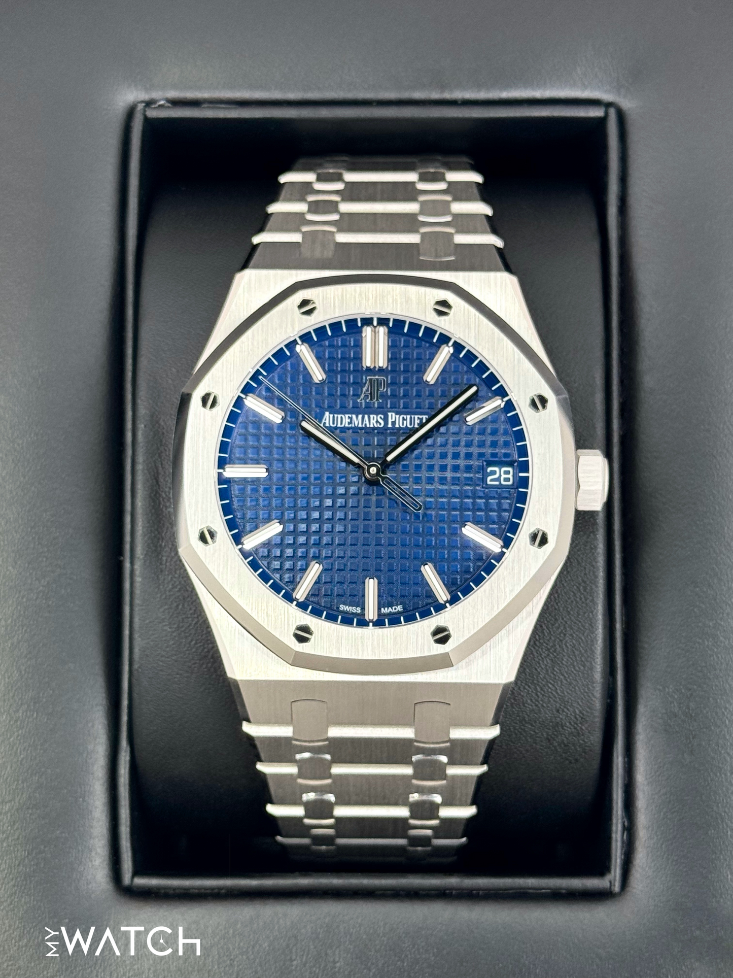 NEW 2021 Audemars Piguet  Royal Oak  41mm 15503BC Blue Dial - MyWatchLLC