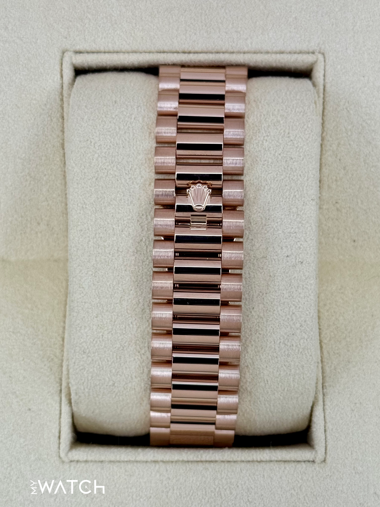2023 Rolex Day-Date 40mm 228235 Presidential Rose Gold Chocolate Dial - MyWatchLLC