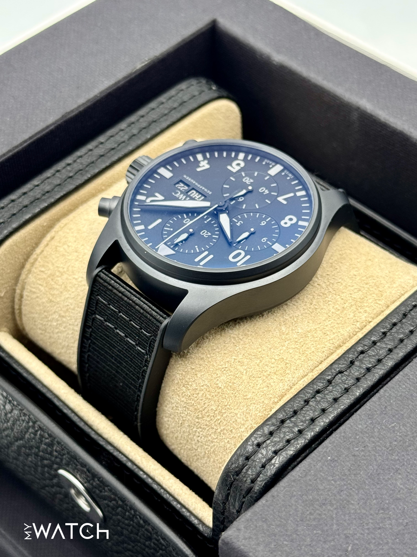 NEW 2025 IWC Pilot Chronograph Top Gun 41mm IW388106 Ceramic - MyWatchLLC