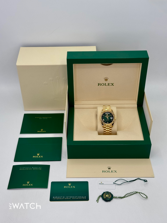 NEW 2025 Rolex Day-Date 40mm 228238 Presidential Green Ombre Dial - MyWatchLLC