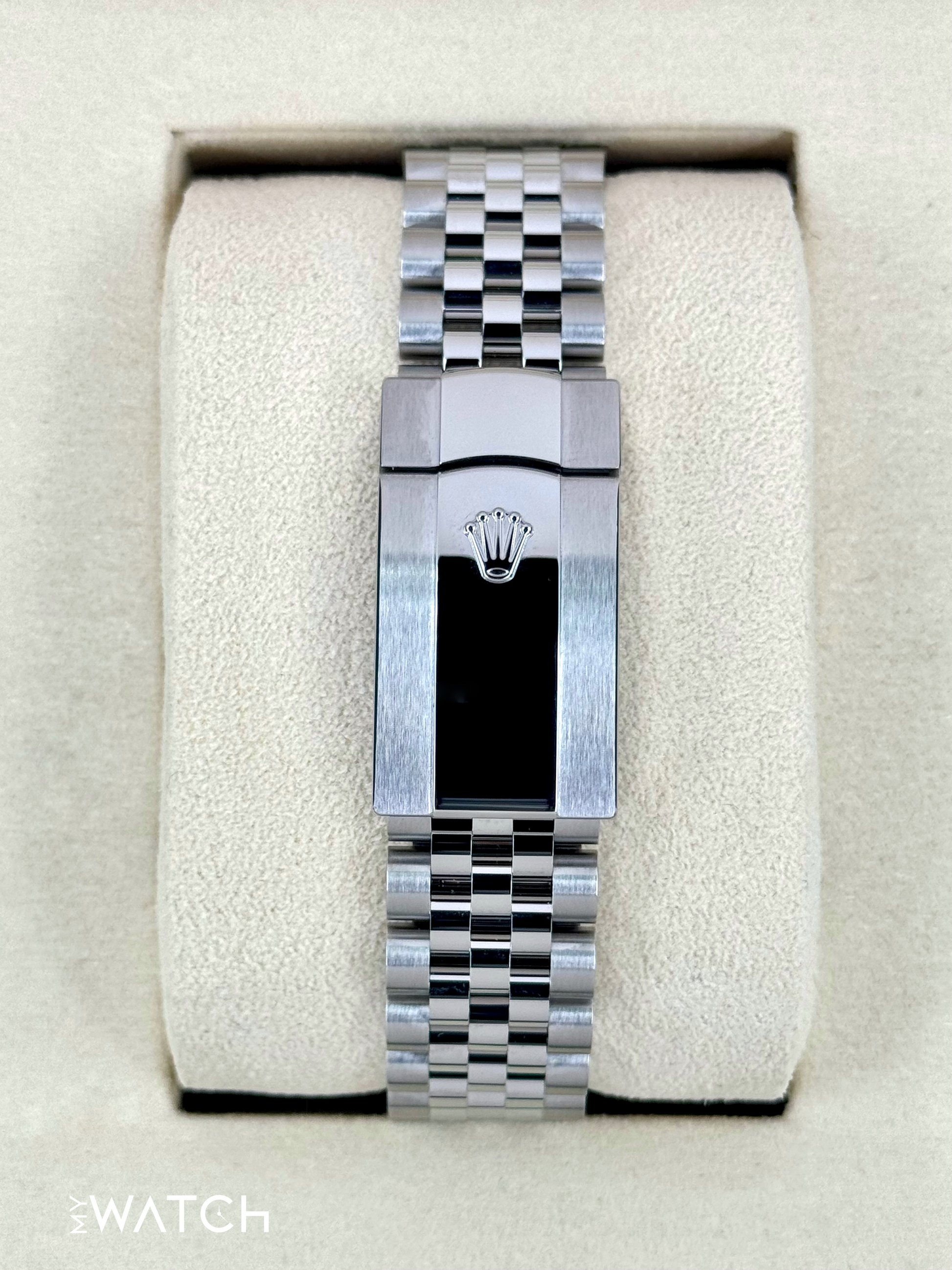 NEW 2025 Rolex Datejust 41mm 126334 Stainless Steel Jubilee Blue Diamond Dial - MyWatchLLC