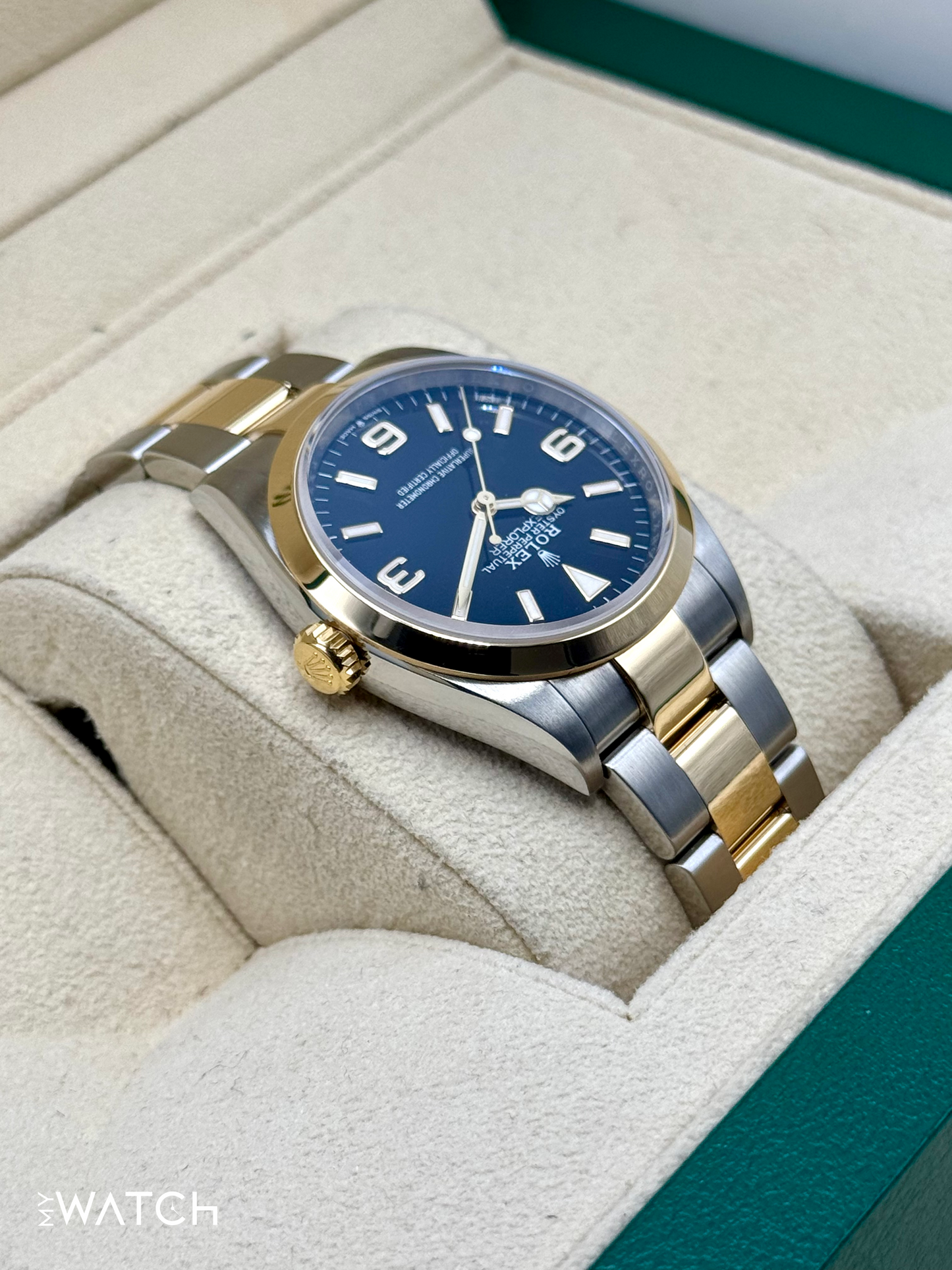 2021 Rolex Explorer 36mm 124273 Two-Tone Black Dial - MyWatchLLC