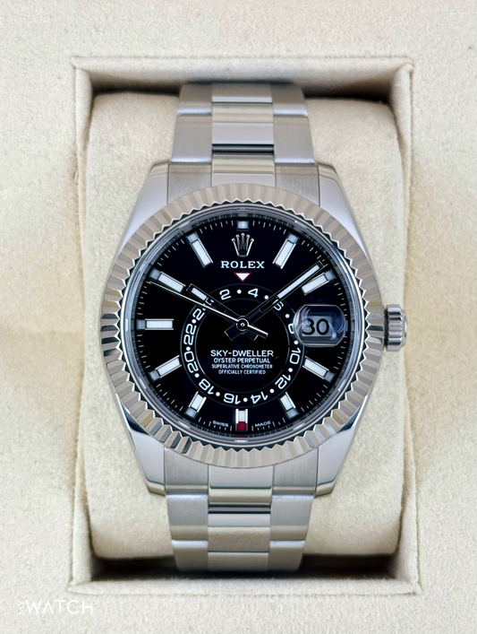 2019 Rolex Sky-Dweller 42mm 326934 Oyster Black Dial - MyWatchLLC