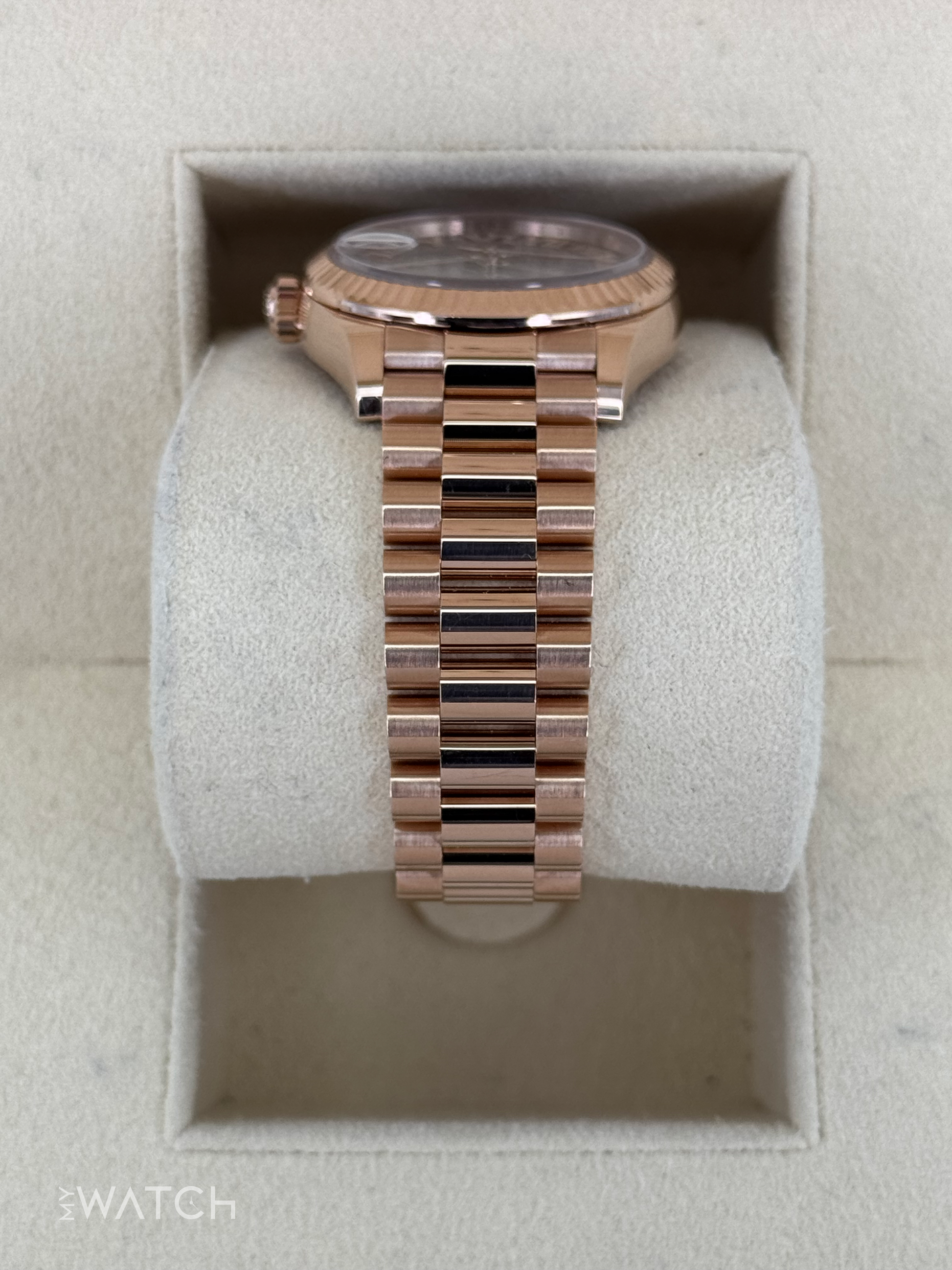 2022 Rolex Datejust 31mm 278275 Rose Gold Chocolate Diamond Dial - MyWatchLLC