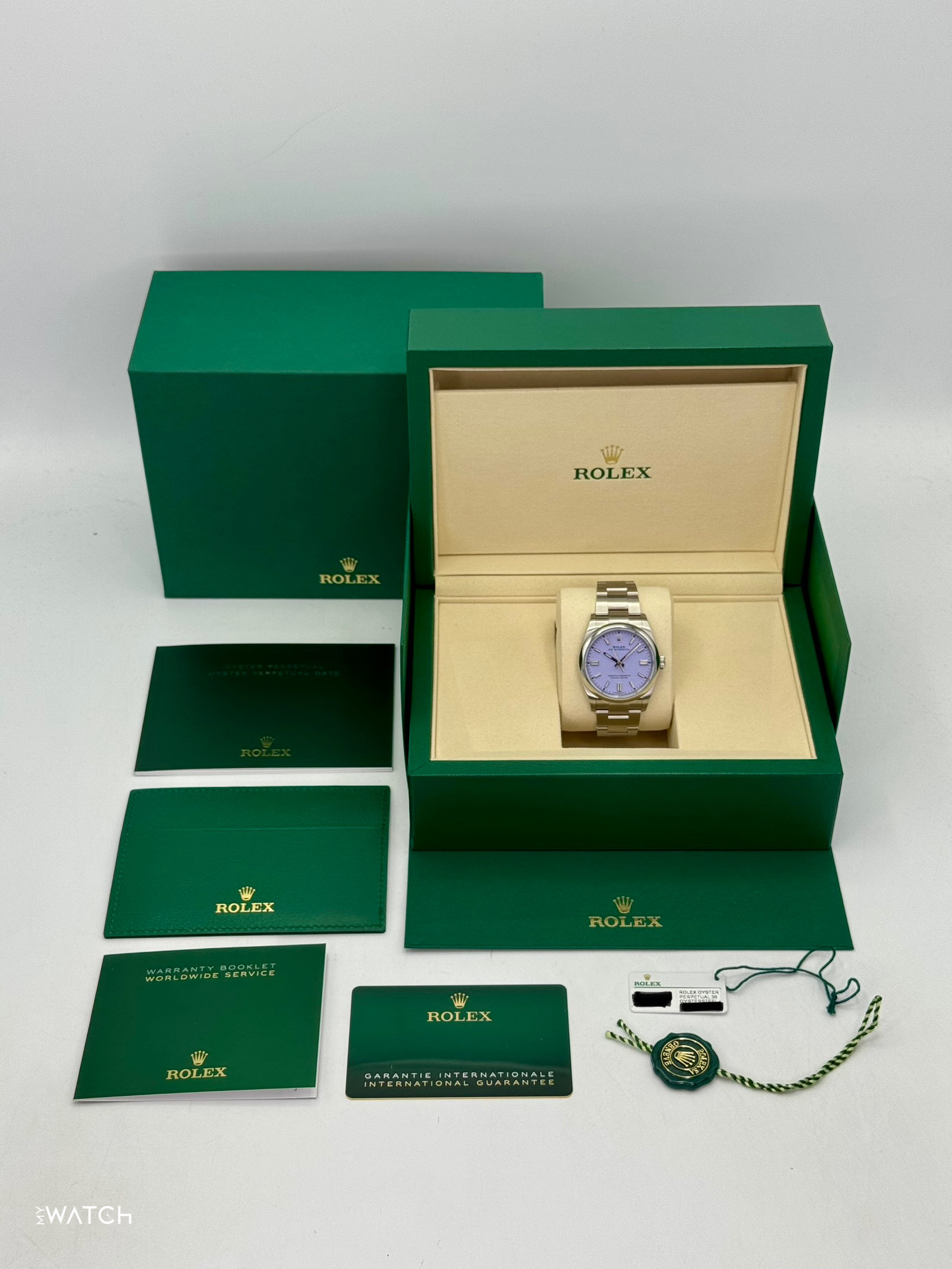 NEW 2025 Rolex Oyster Perpetual 36mm 126000 Lavender Dial - MyWatchLLC