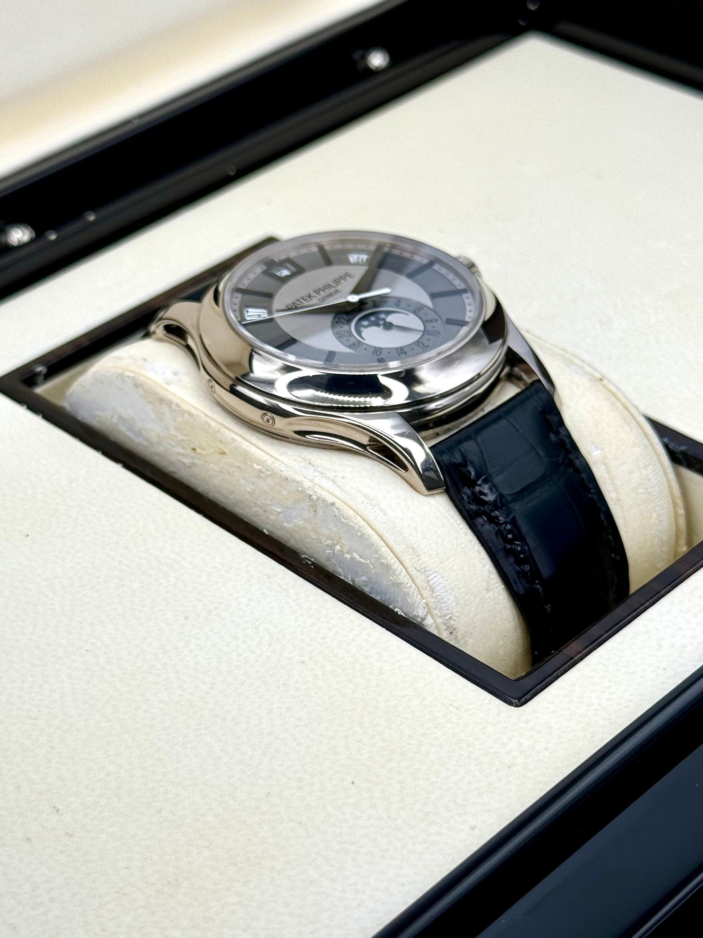 2012 Patek Philippe Annual Calander 40mm 5205G White Gold Grey Dial - MyWatchLLC