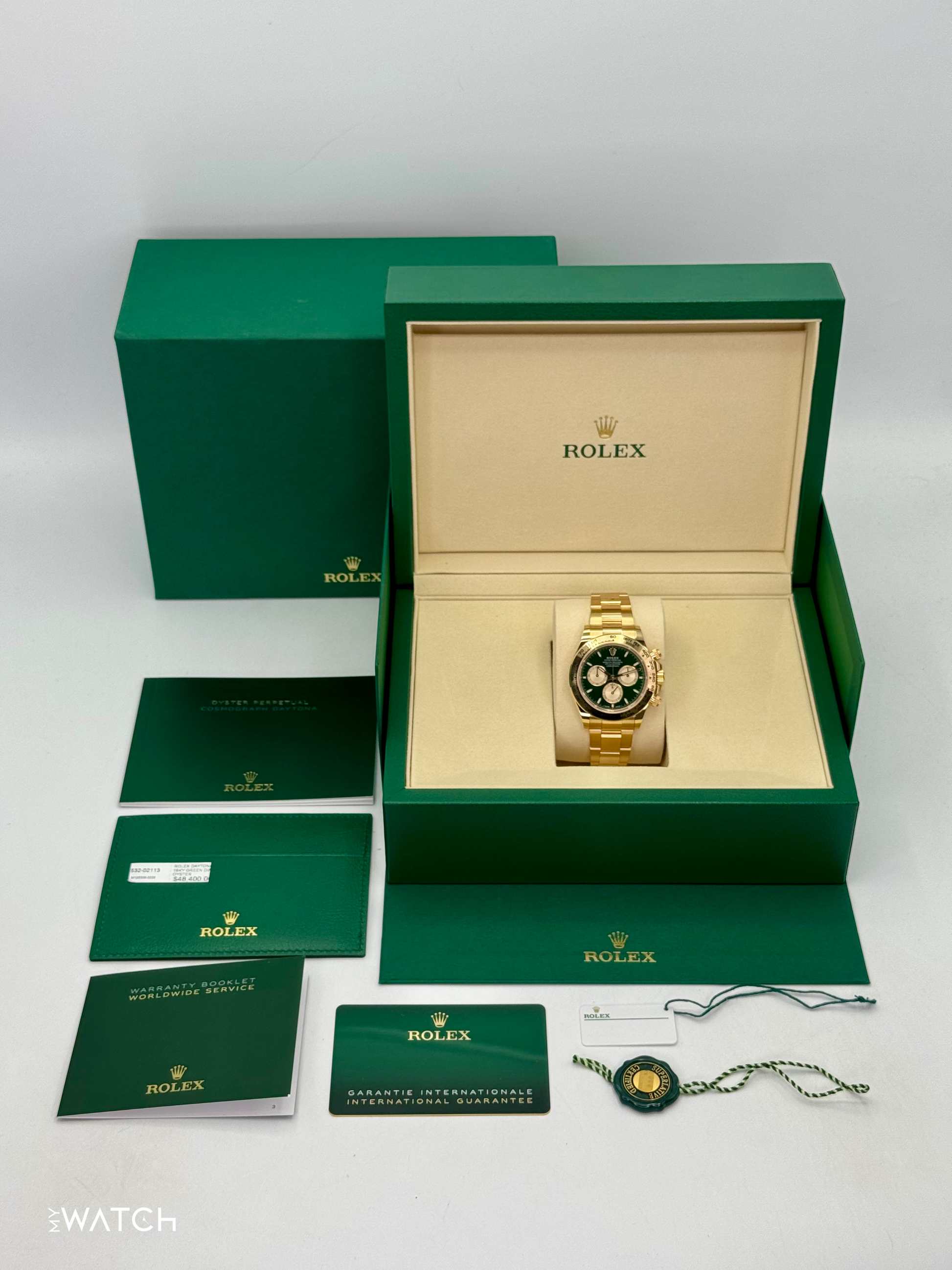 NEW 2025 Rolex Daytona "John Mayer" 40mm 126508 Yellow Gold Green Dial - MyWatchLLC