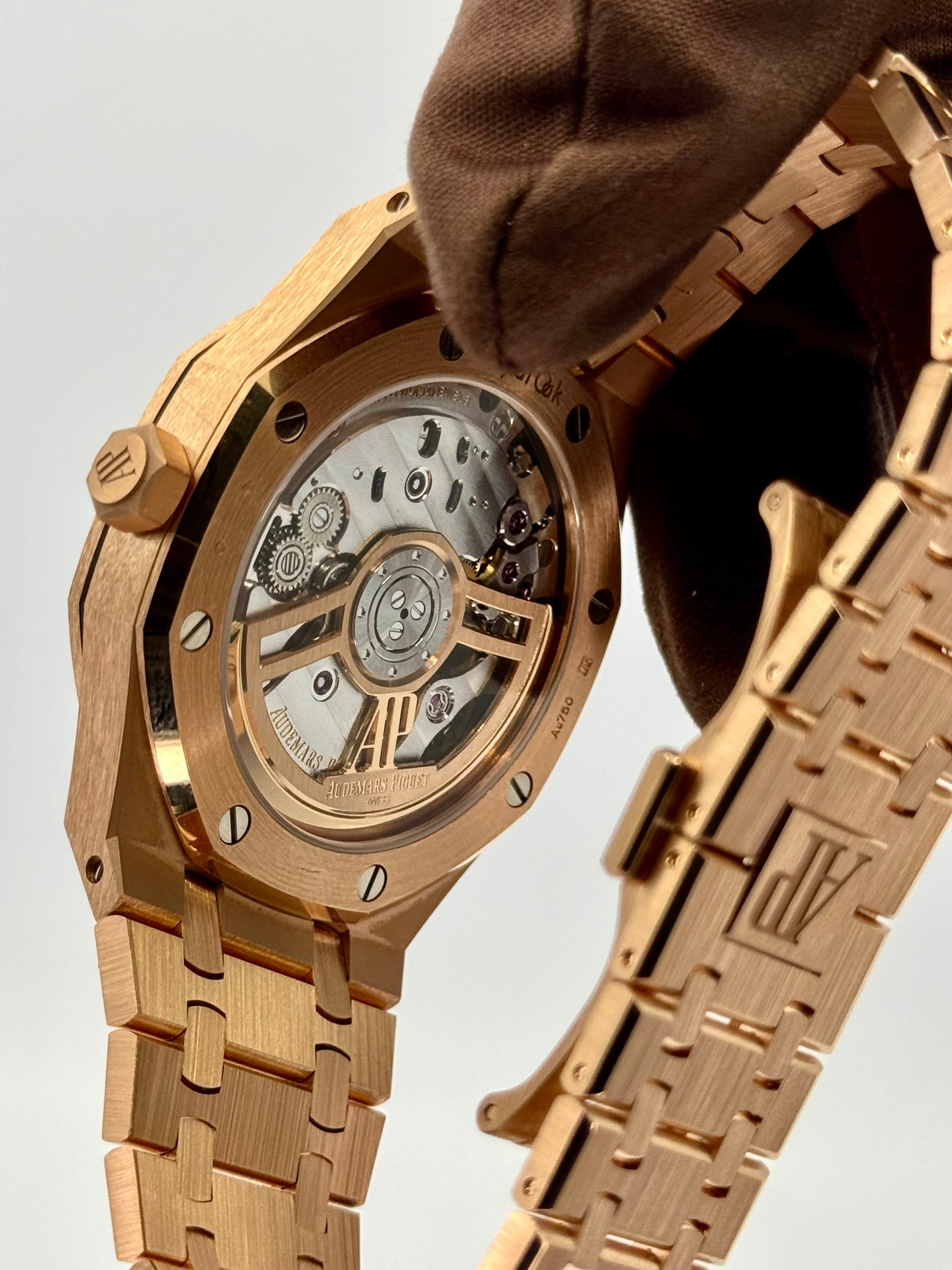 NEW 2025 Audemars Piguet Royal Oak 41mm 15510OR Rose Gold Blue Dial - MyWatchLLC