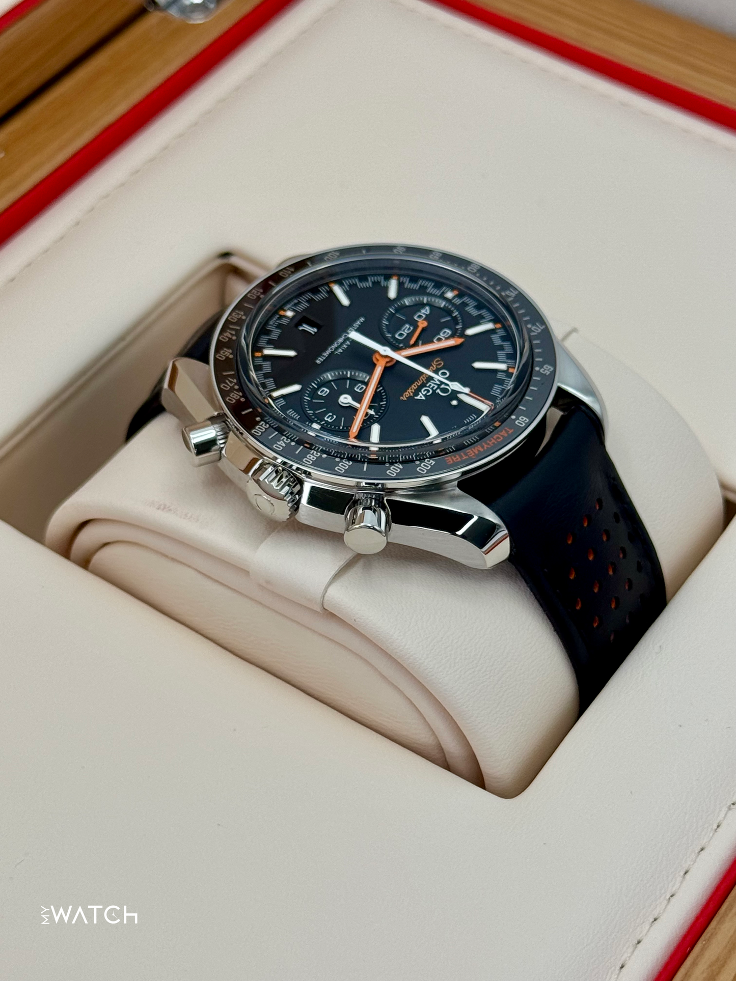 2022 Omega Speeedmaster Racing 44.2mm 329.32.44.51.01.001 Black Dial - MyWatchLLC