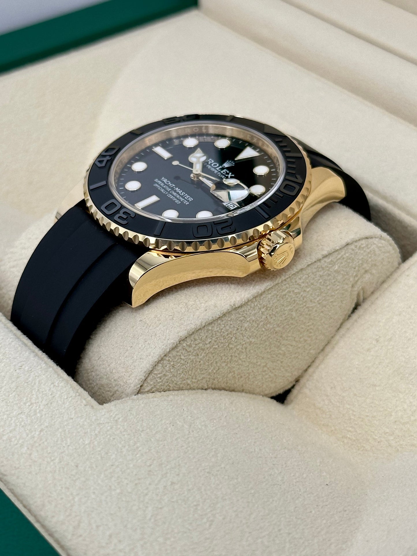 NEW 2024 Rolex Yacht-Master 42mm 226658 Gold Oysterflex Black Dial - MyWatchLLC