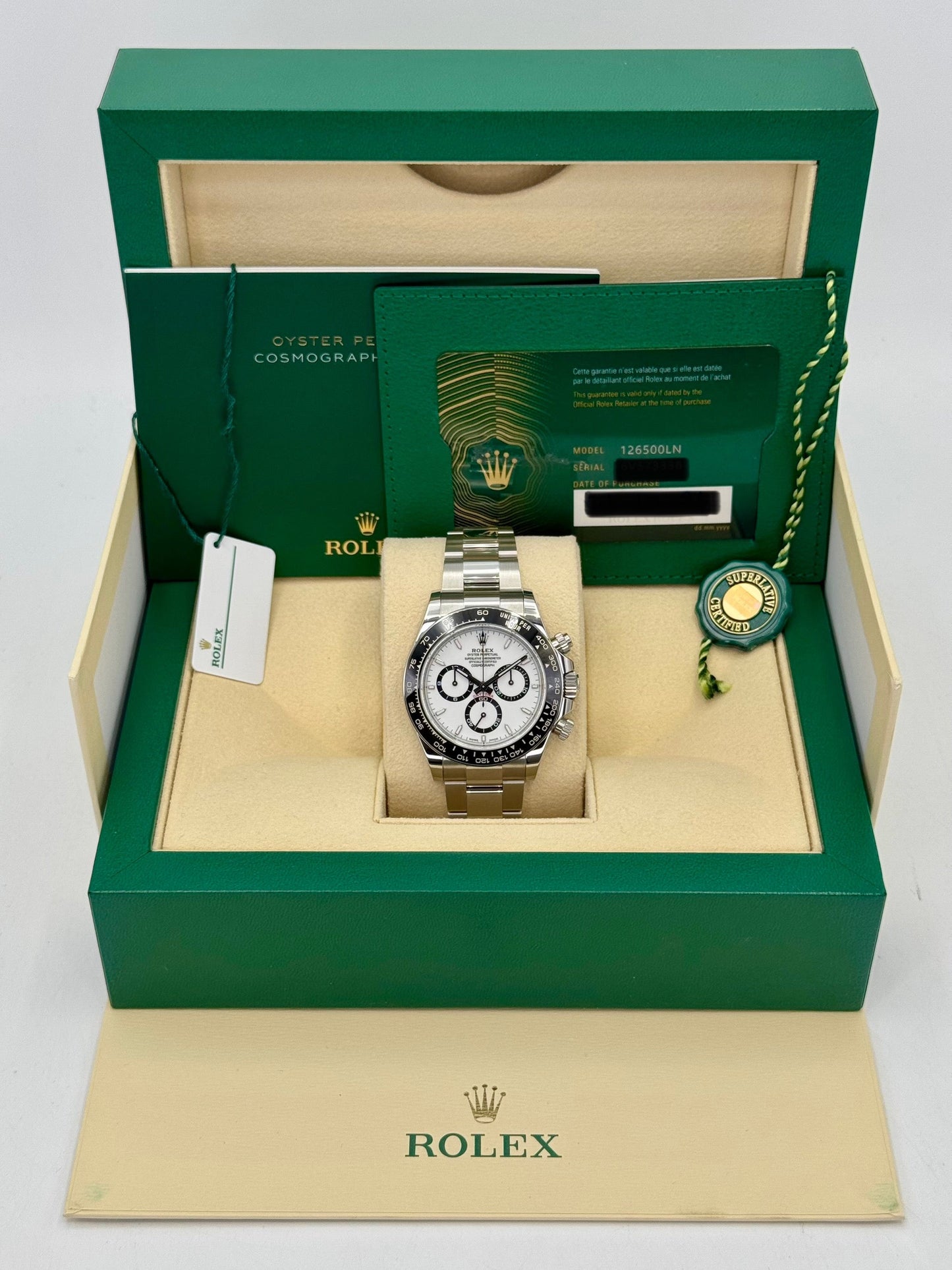 NEW 2025 Rolex Daytona 40mm 126500LN Stainless Steel Panda Dial - MyWatchLLC