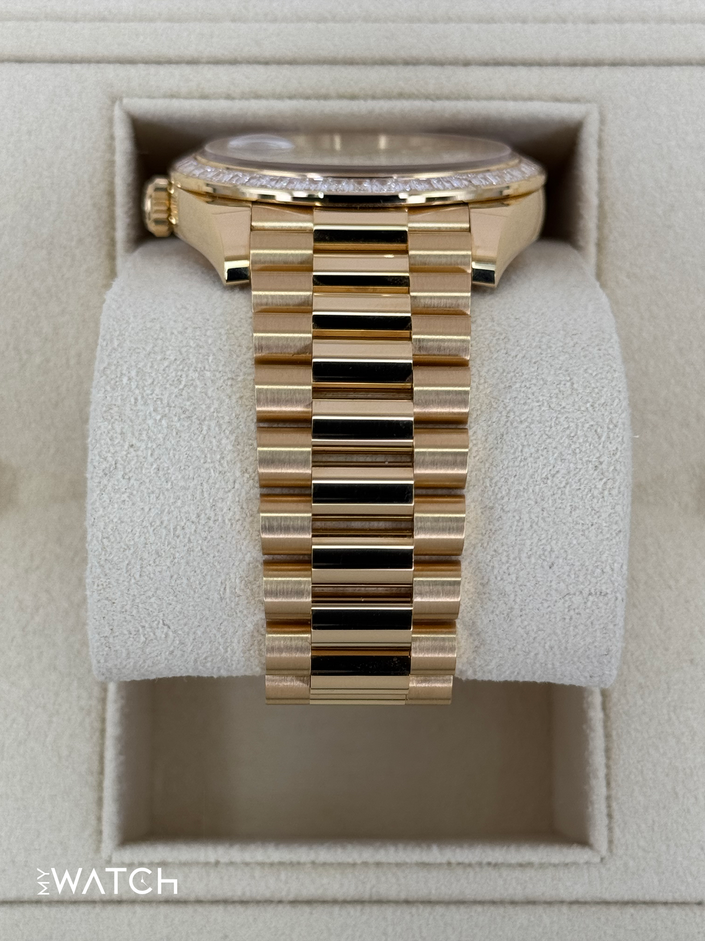 NEW 2025 Rolex Day-Date 40mm 228398TBR Diamond Paved Dial - MyWatchLLC