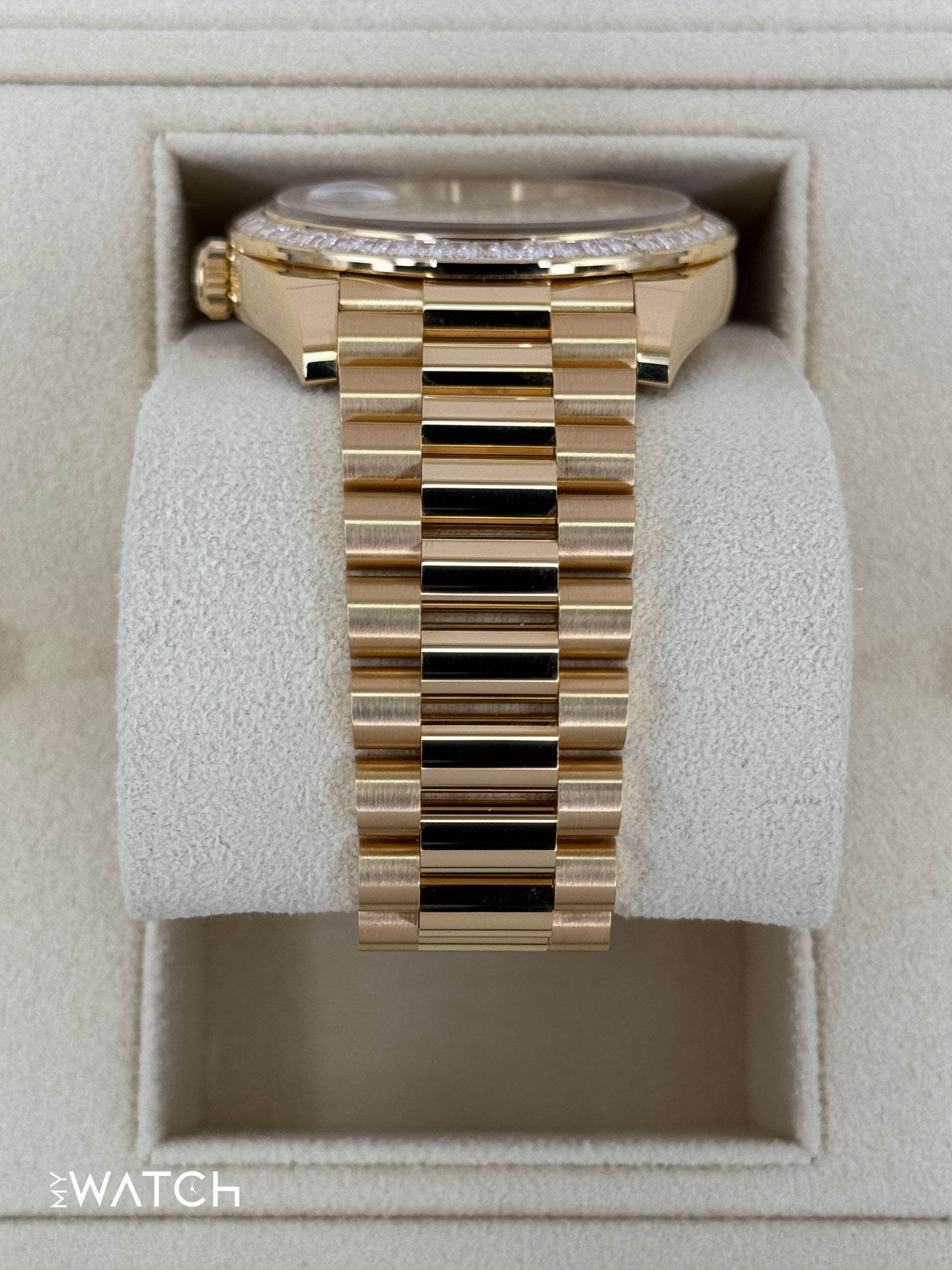 NEW 2025 Rolex Day-Date 40mm 228398TBR Diamond Paved Dial - MyWatchLLC