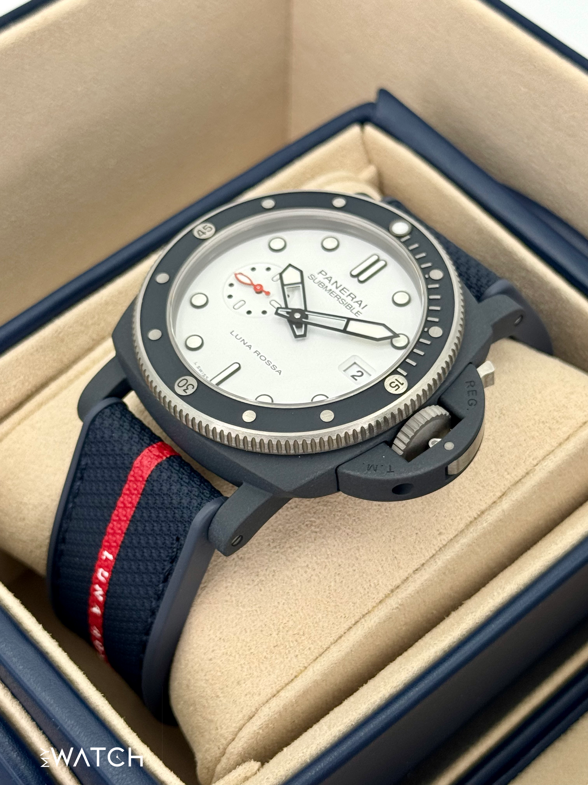 NEW 2025 Panerai Quarantaquattro 44mm PAM01543 Ceramic White Dial - MyWatchLLC