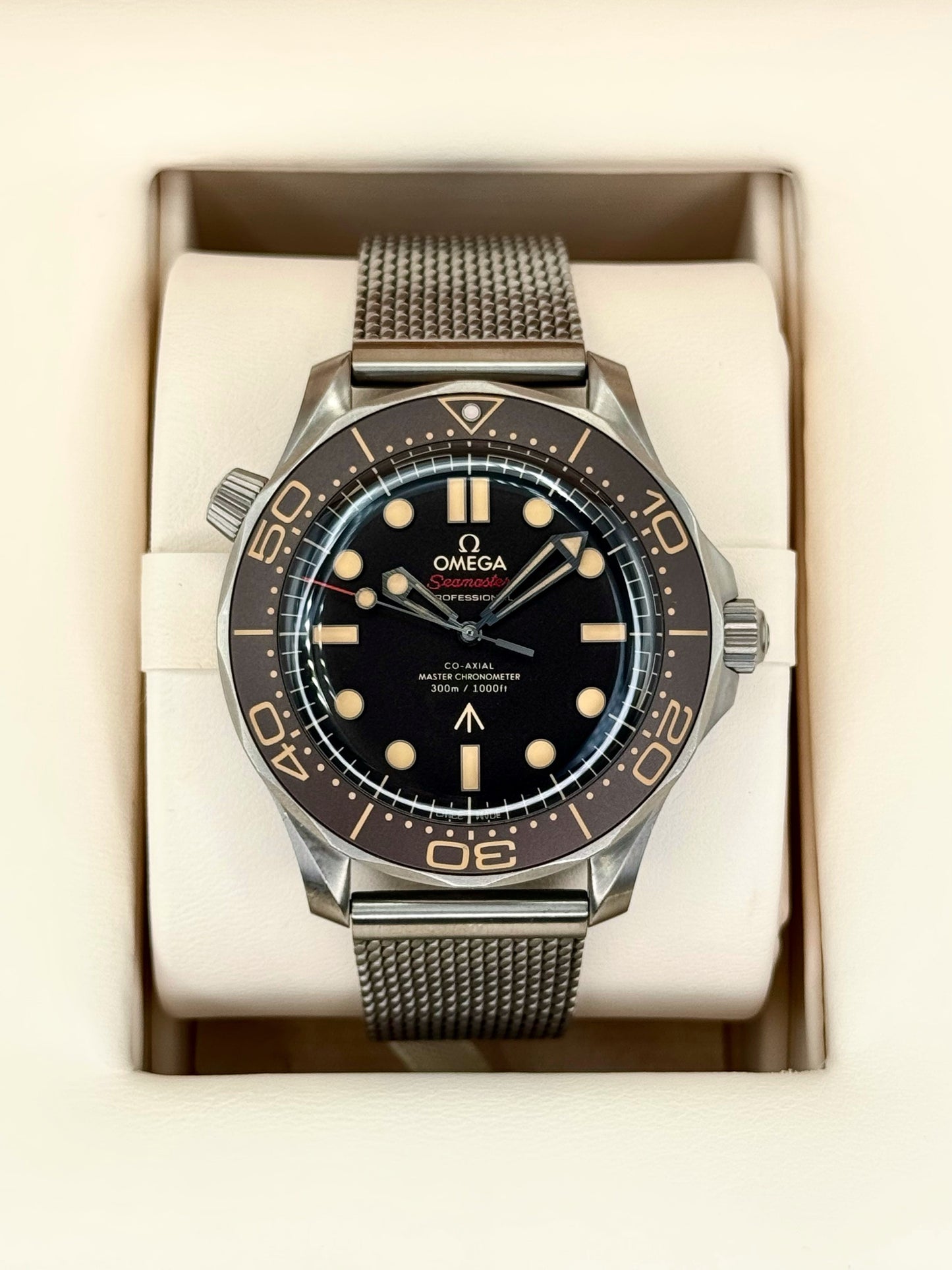 2023 Omega Seamaster Diver 300M 007 42mm Titanium Brown Dial - MyWatchLLC