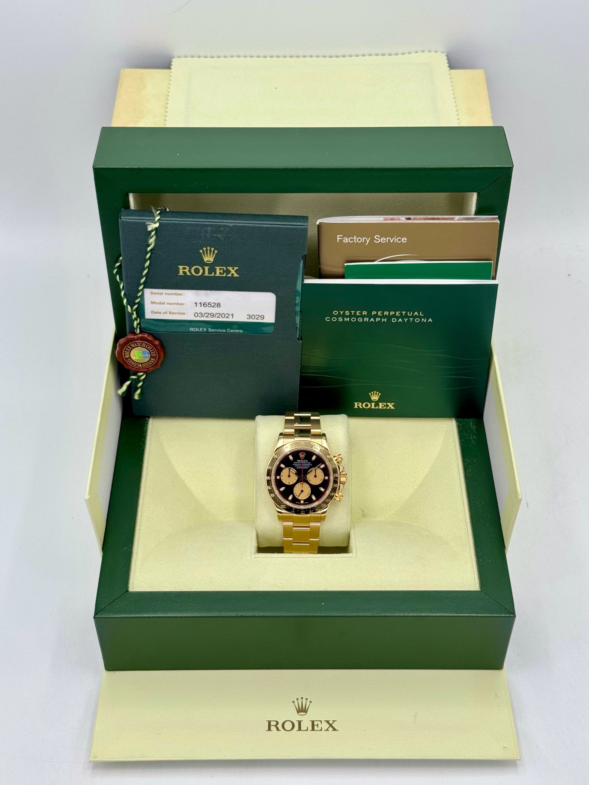 2000 Rolex Daytona "Paul Newman" 40mm 116528 Yellow Gold Black Dial - MyWatchLLC