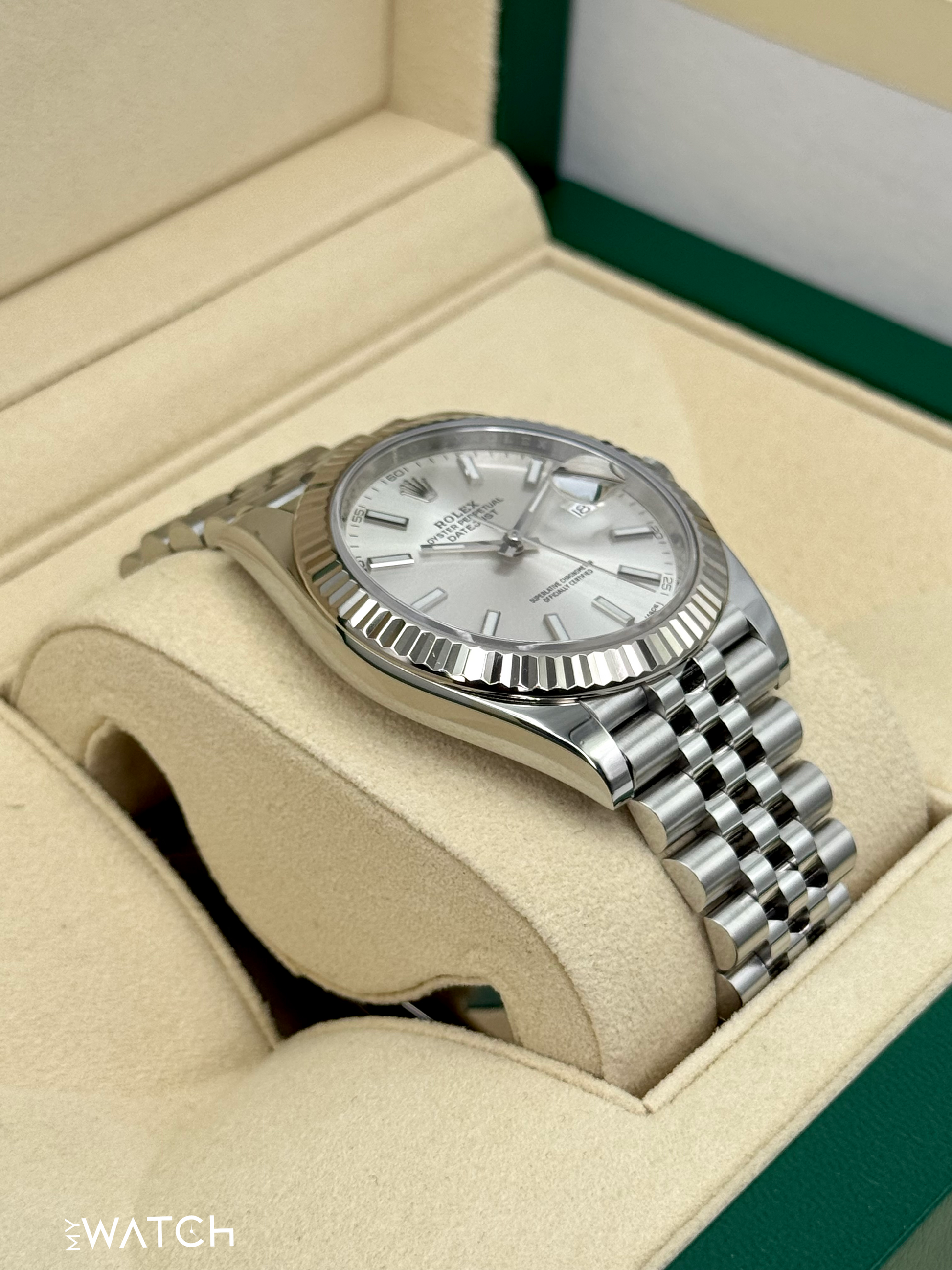 2017 Rolex Datejust 41mm 126334 Stainless Steel Jubilee Silver Dial - MyWatchLLC