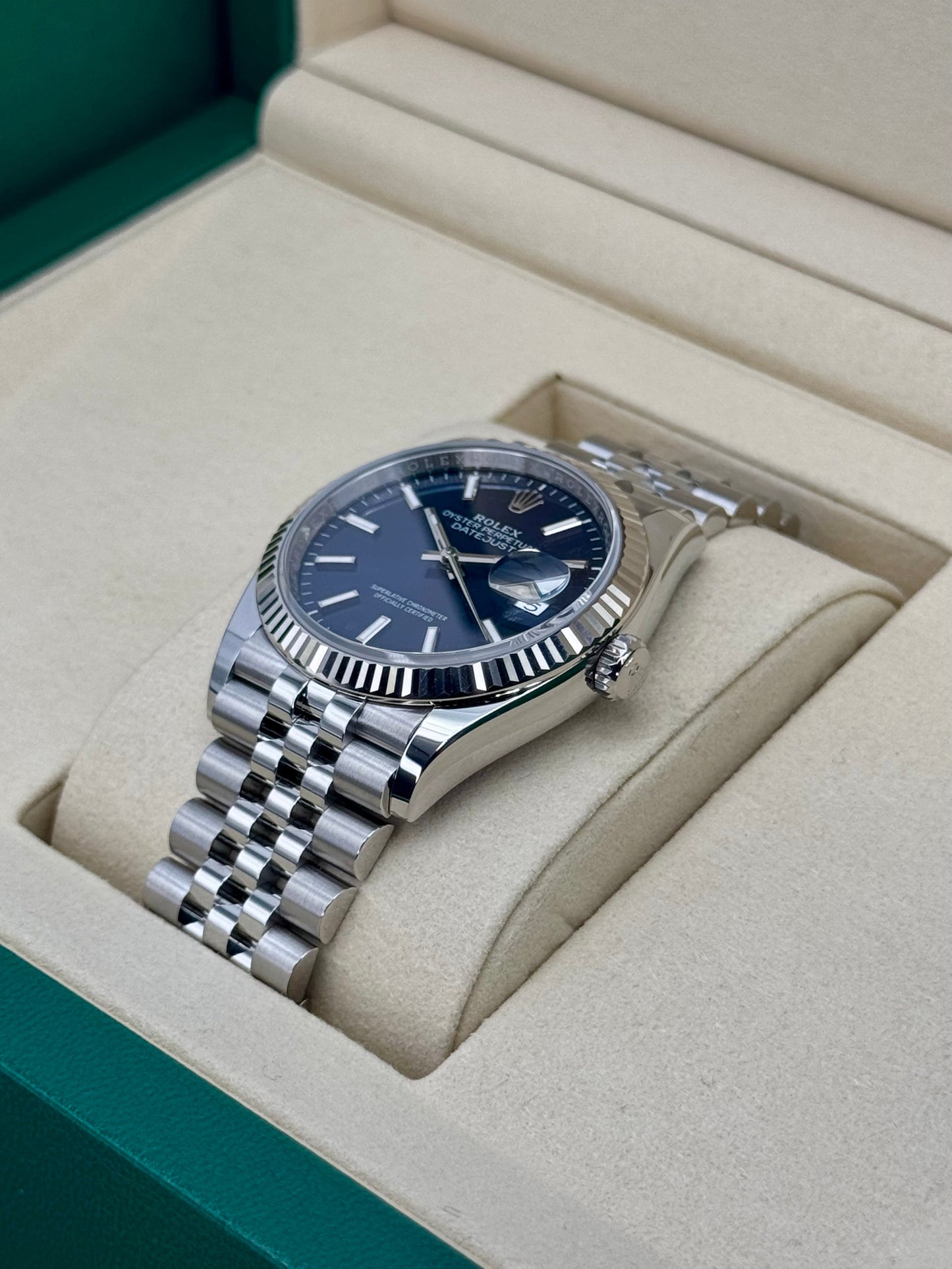 NEW 2025 Rolex Datejust 36mm 126234 Stainless Steel Jubilee Blue Dial - MyWatchLLC