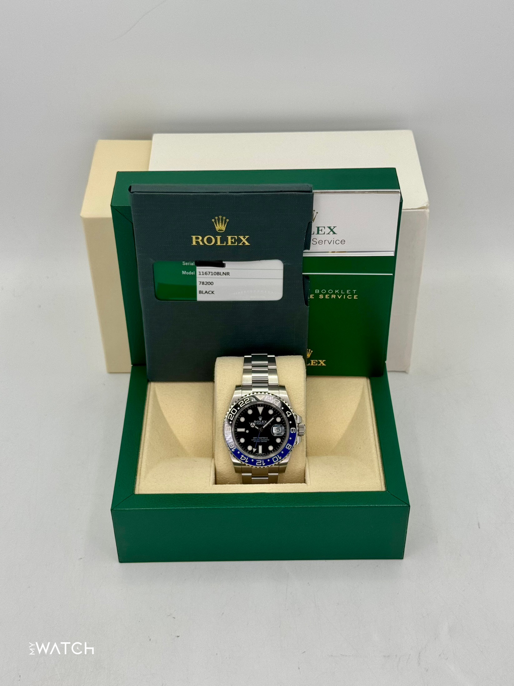 2016 Rolex GMT-Master II "Batman" 40mm 116710BLNR Oyster - MyWatchLLC