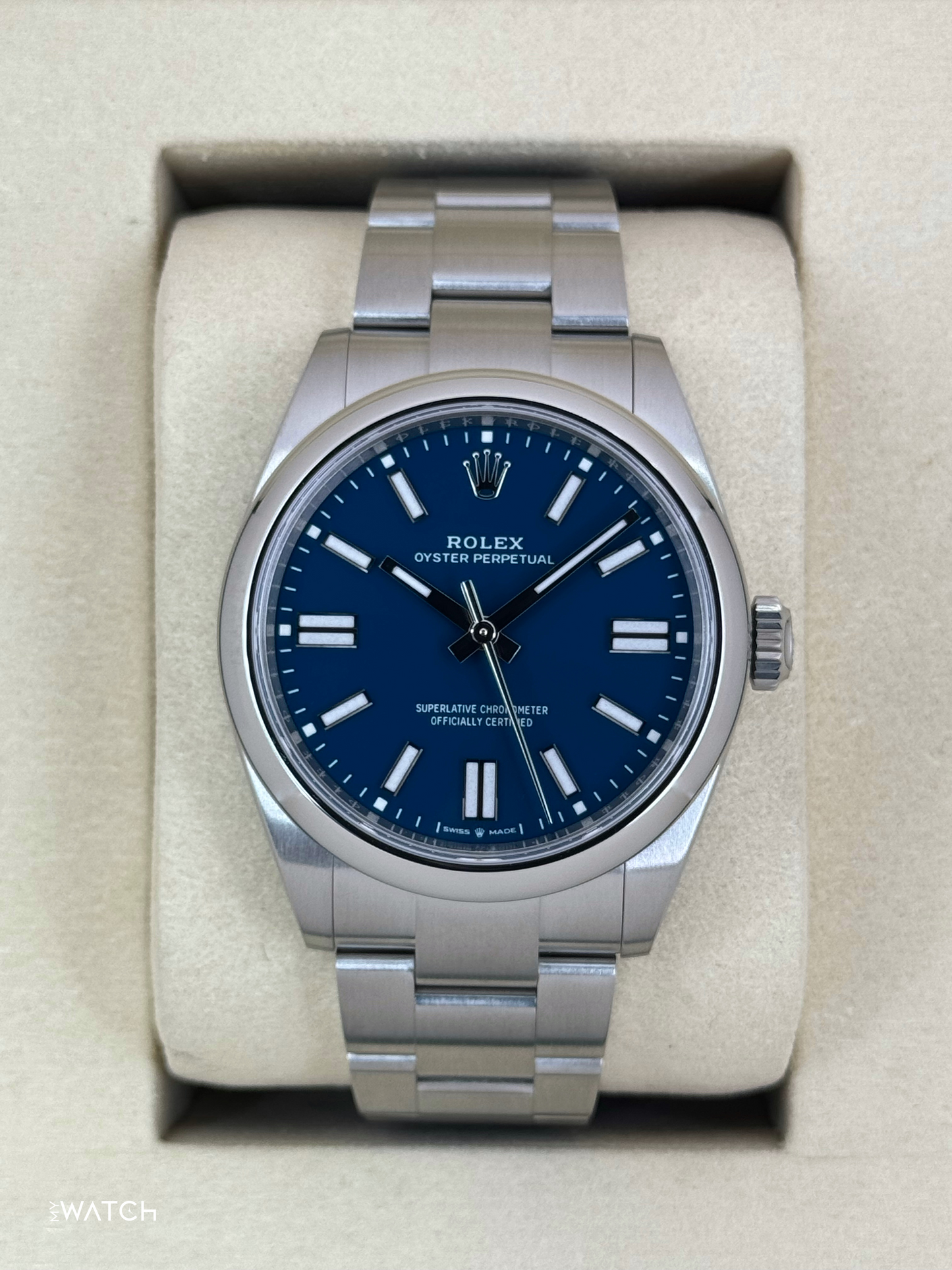 NEW 2025 Rolex Oyster Perpetual 41mm 134300 Med Blue Dial