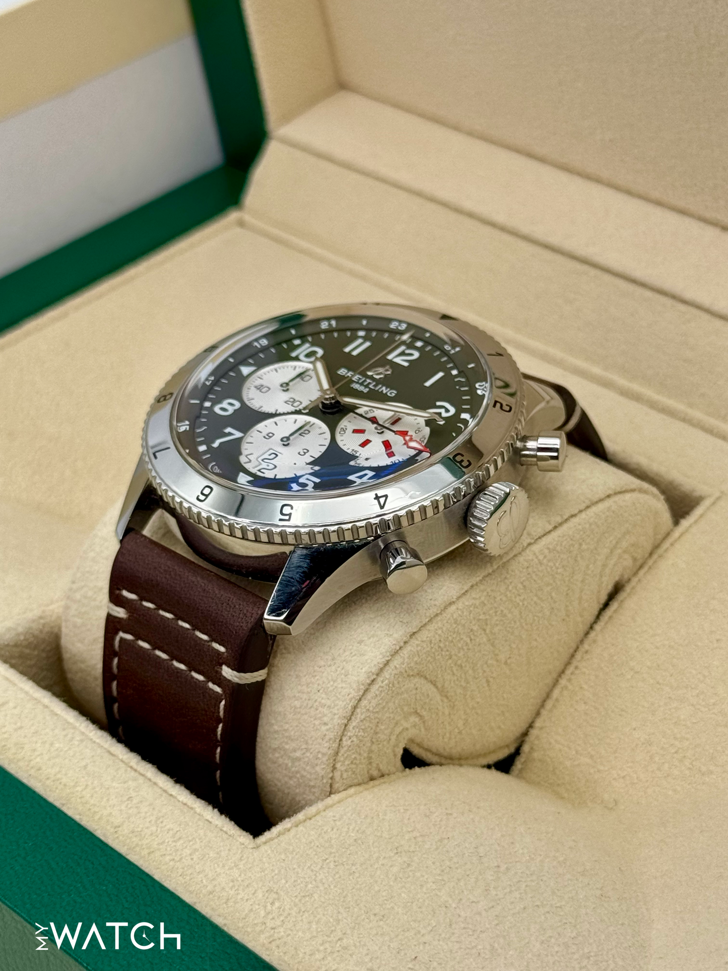 2022 Breitling Super Avi B04 Chronograph GMT "Curtis Warhawk" AB0445 - MyWatchLLC