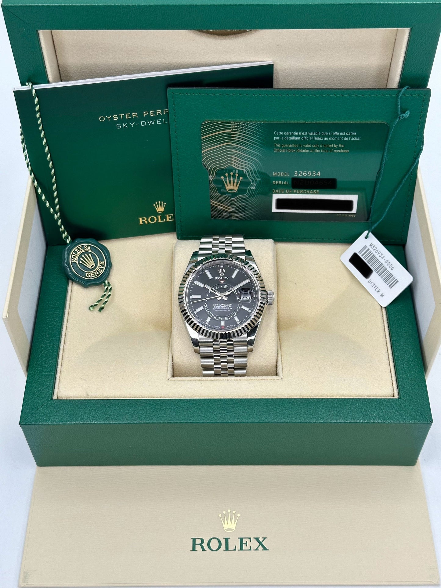 2021 Rolex Sky-Dweller 42mm 326934 Jubilee Black Dial - MyWatchLLC