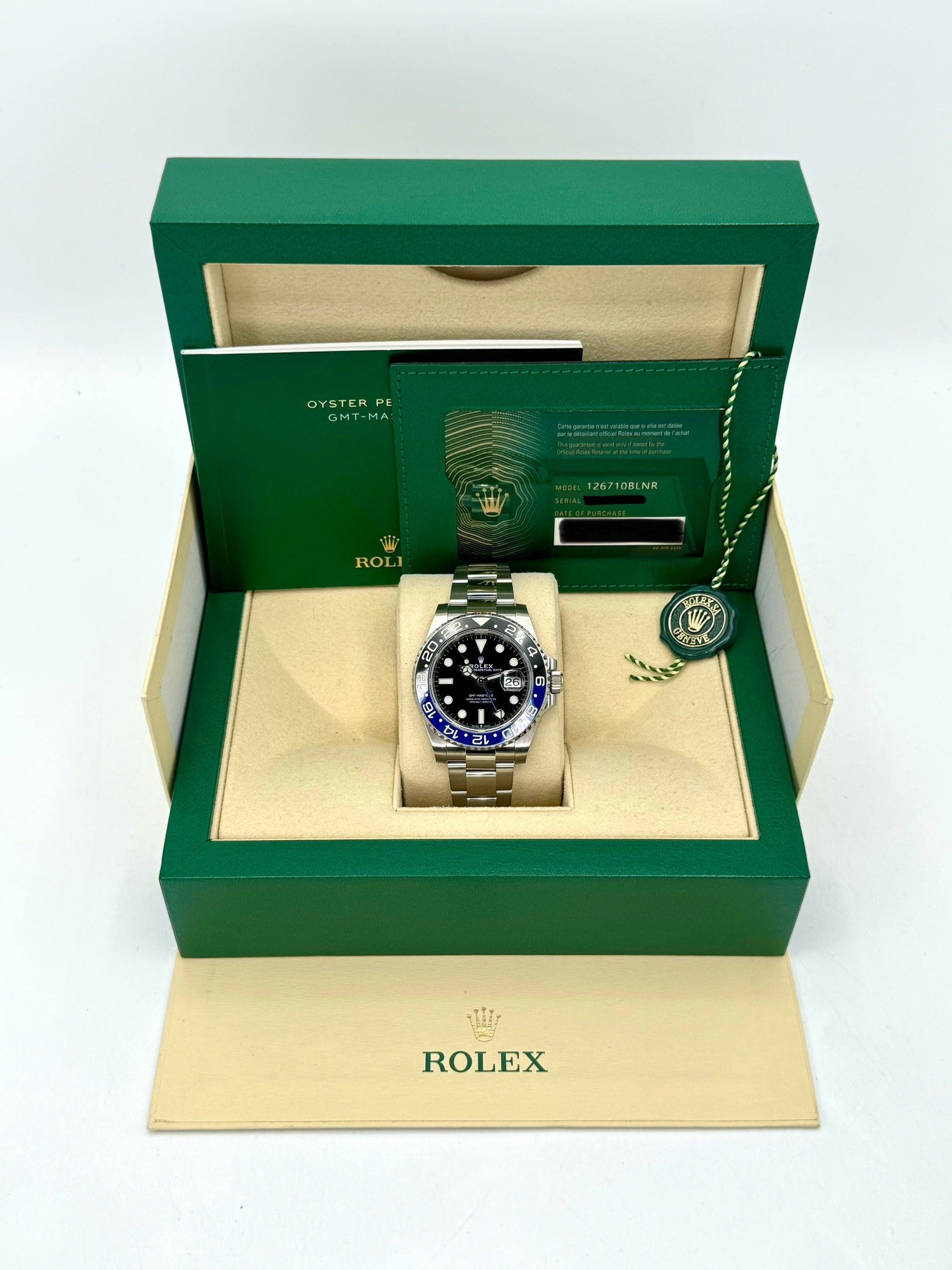 2020 Rolex GMT-Master II "Batman" 40mm 126710BLNR Oyster - MyWatchLLC
