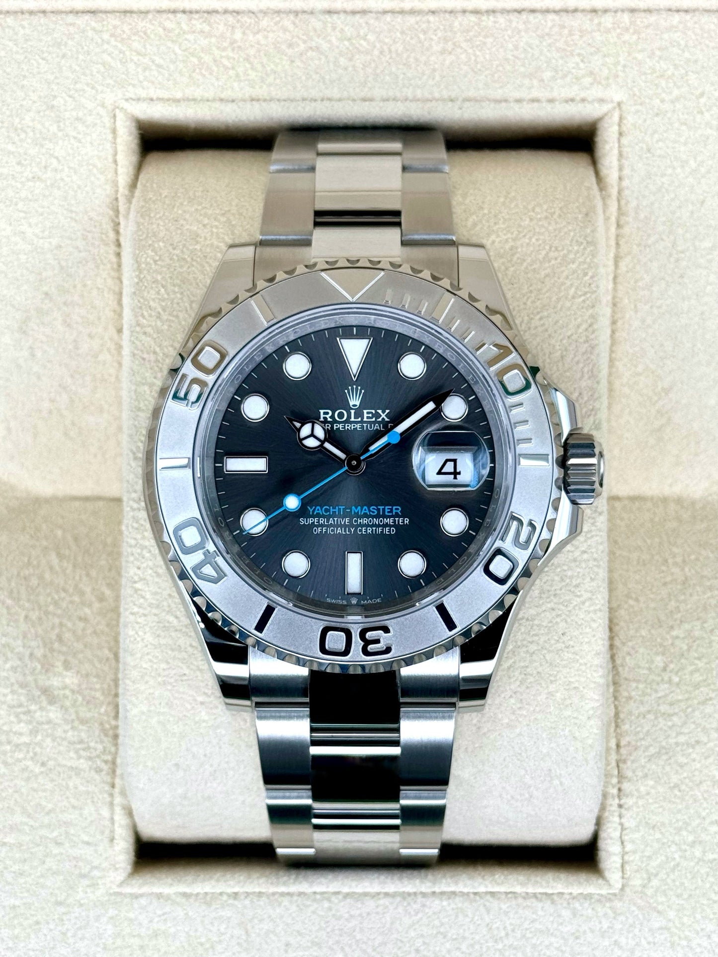NEW 2025 Rolex Yacht-Master 40mm 126622 Stainless Steel Rhodium Dial - MyWatchLLC