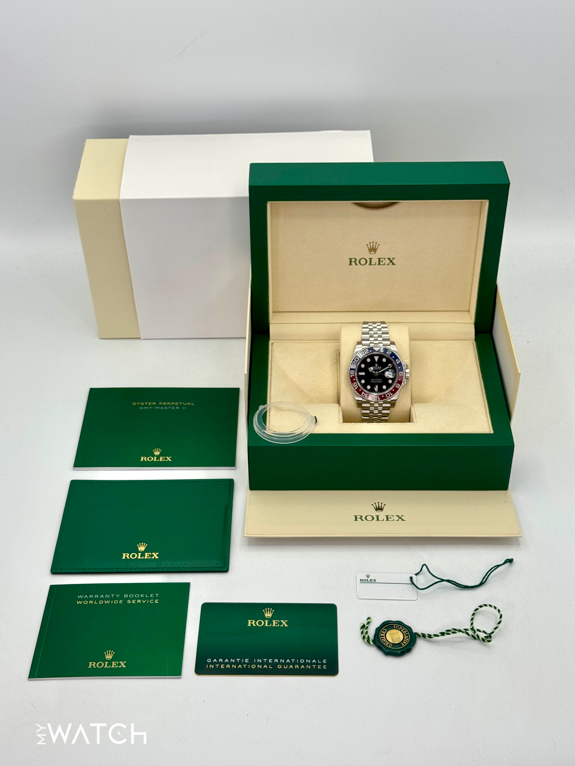 2021 Rolex GMT-Master II "Pepsi" 40mm 126710BLRO Jubilee - MyWatchLLC