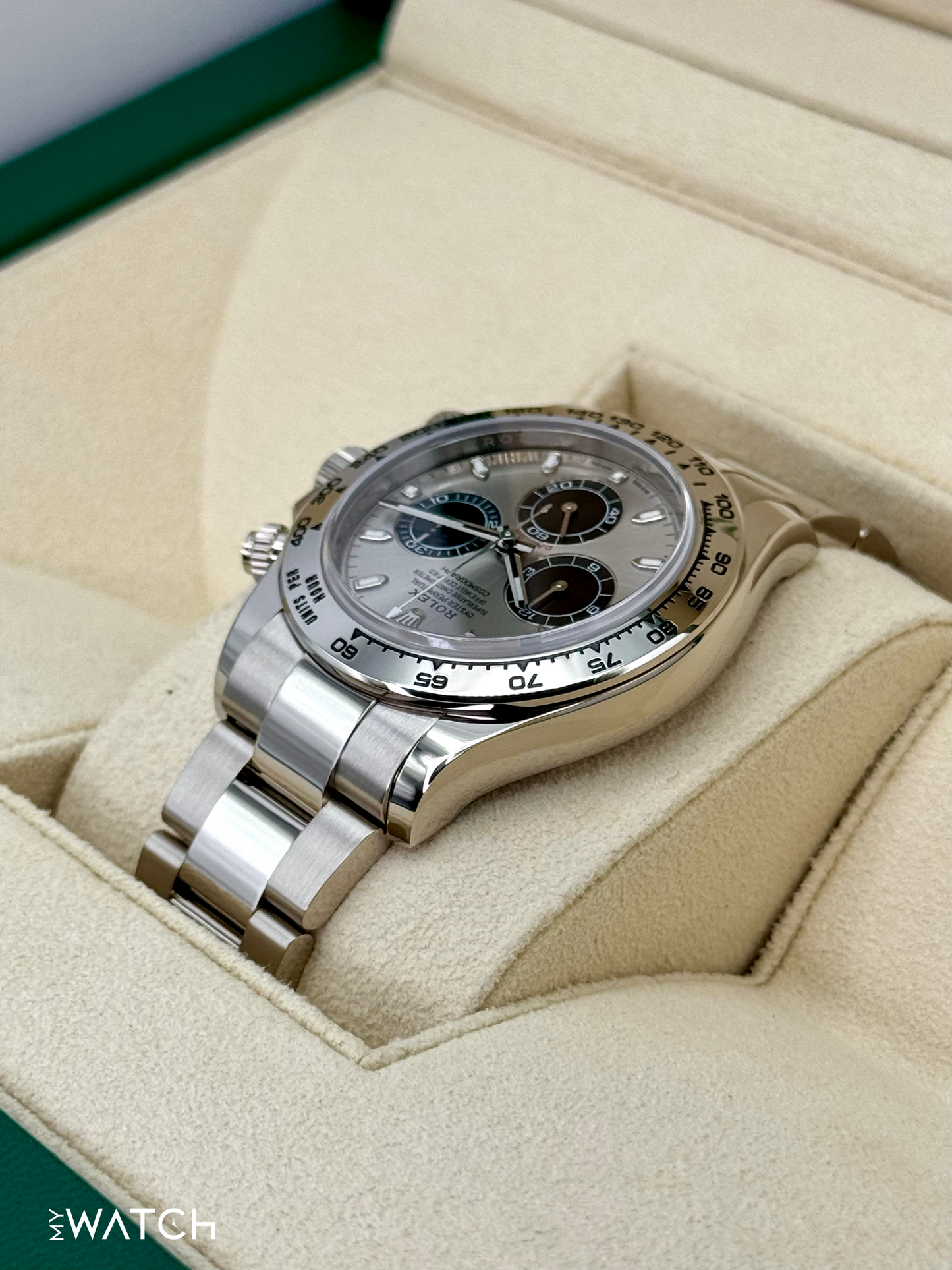 2020 Rolex Daytona "Ghost" 40mm 116509 White Gold Silver Dial - MyWatchLLC