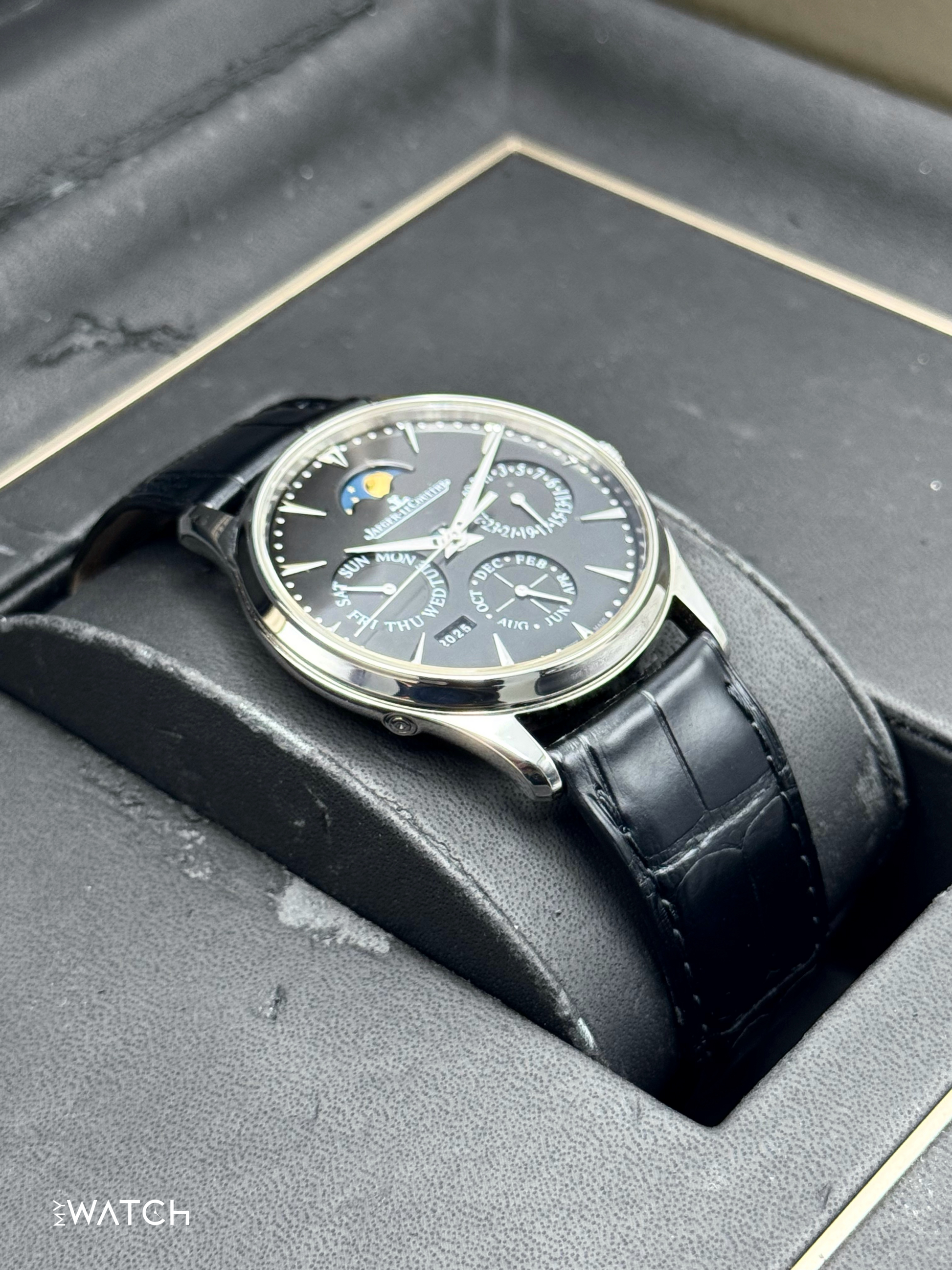 2019 Jaeger-LeCoultre Master Ultra Thin 39mm Q1308470 Black Dial - MyWatchLLC