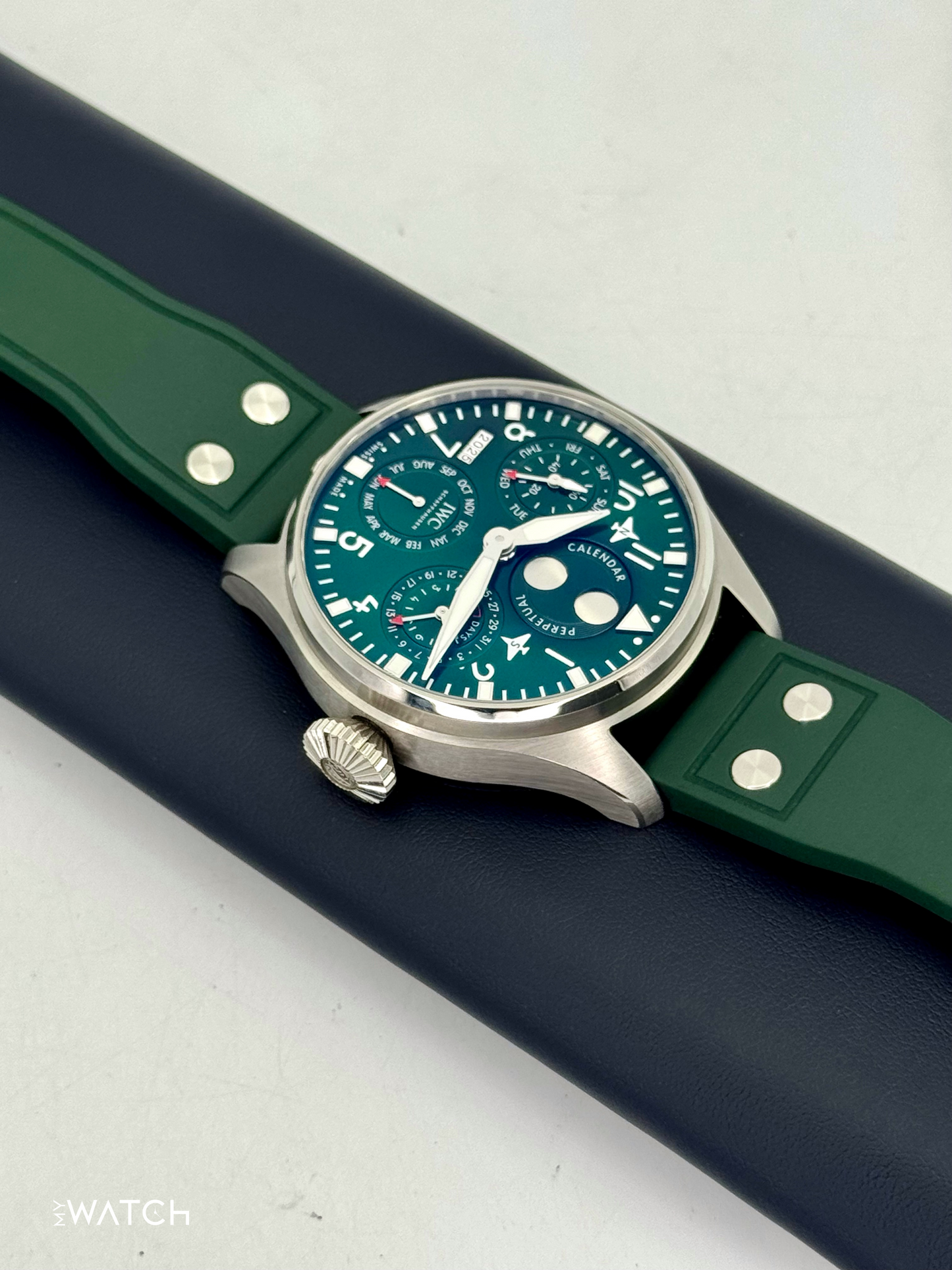 2023 IWC Pilot's Watch Perpetual Calendar 46.2mm IW503608 Green - MyWatchLLC