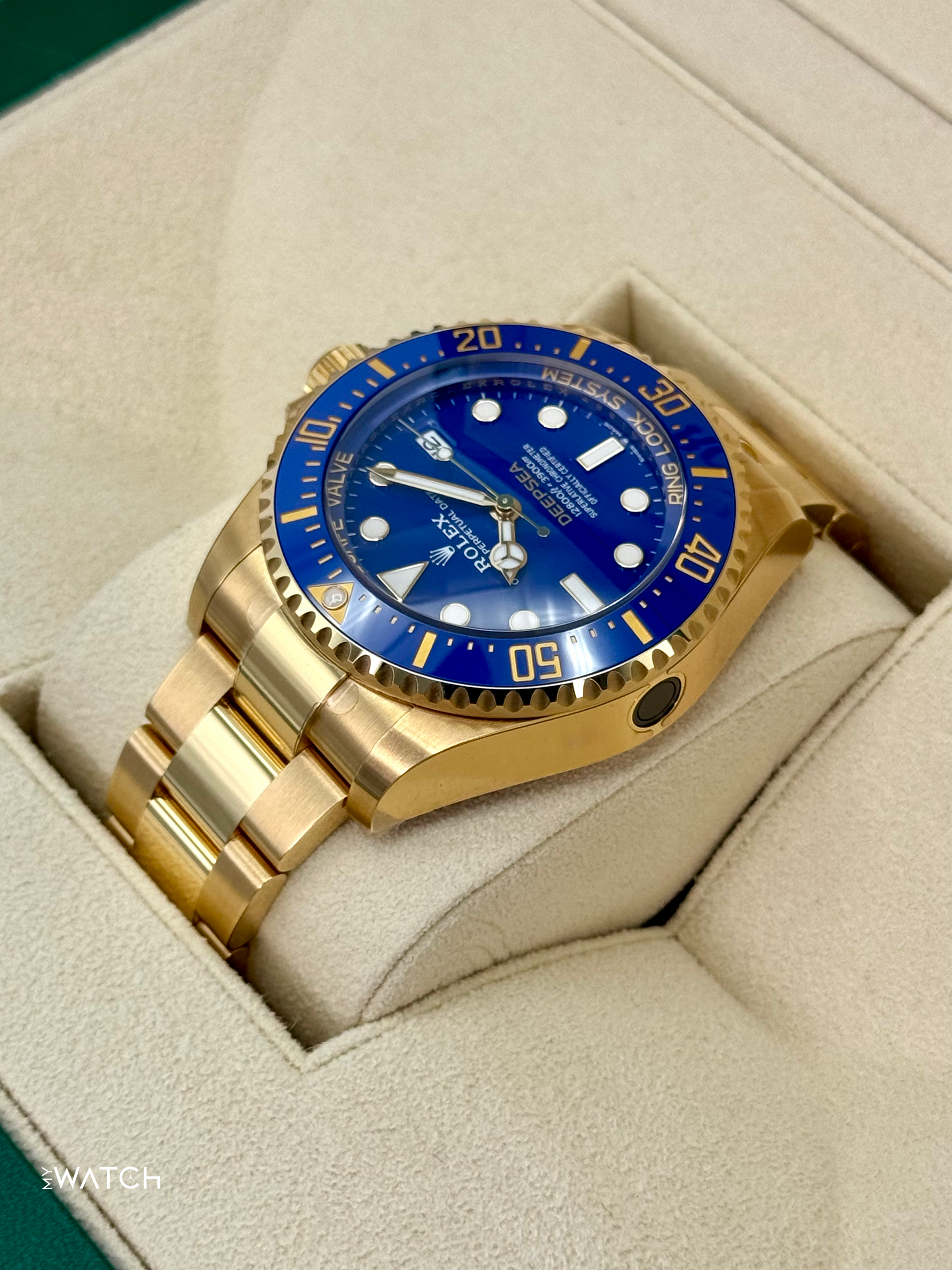 NEW 2025 Rolex Deepsea 44mm 136668LB Yellow Gold Blue Dial (STICKERED) - MyWatchLLC