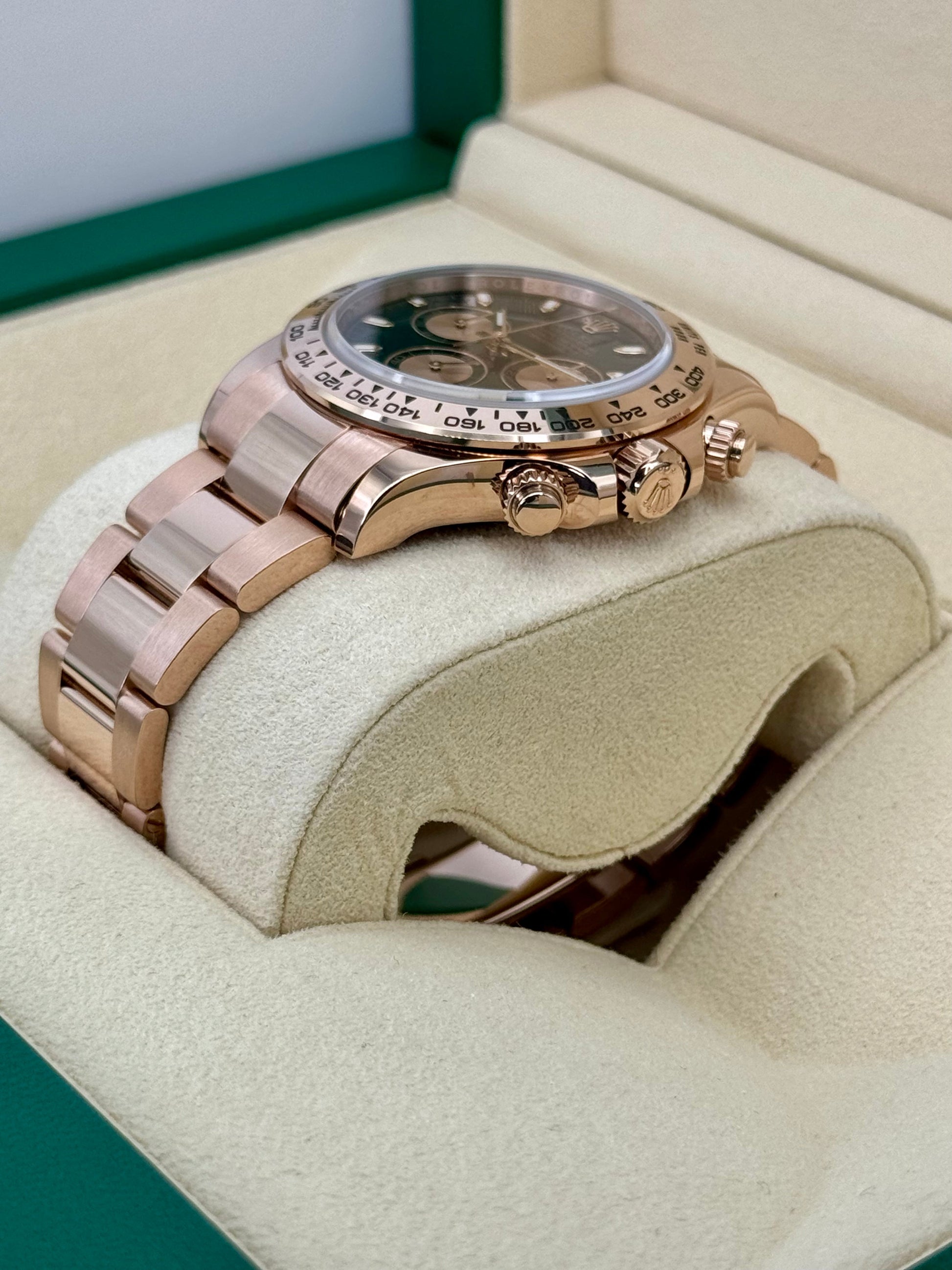 2020 Rolex Daytona Rose Gold 116505 Black and Sundust Dial - MyWatchLLC