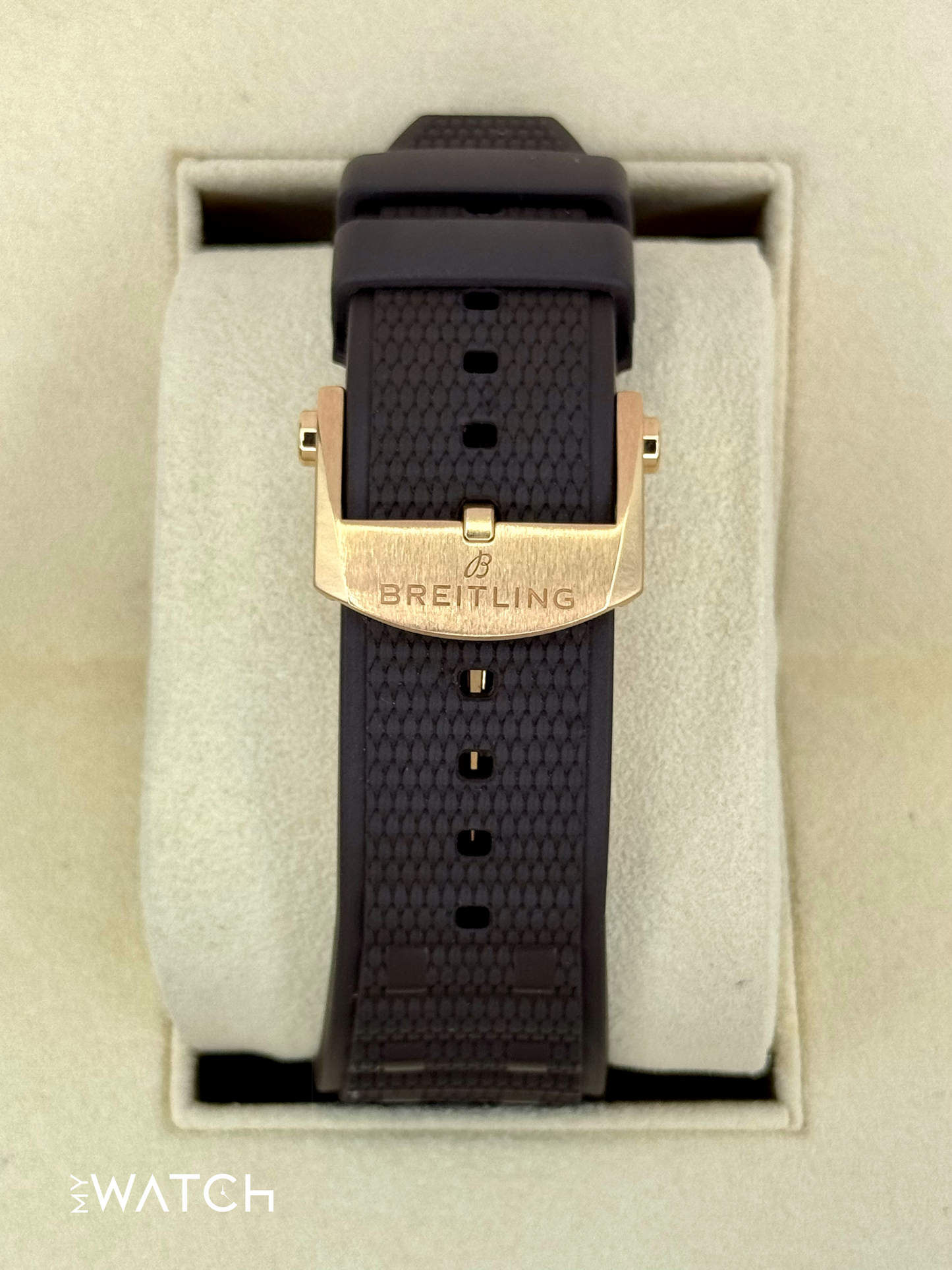 2023 Breitling Chronomat B01 42mm RB0134 Red Gold Grey Dial - MyWatchLLC