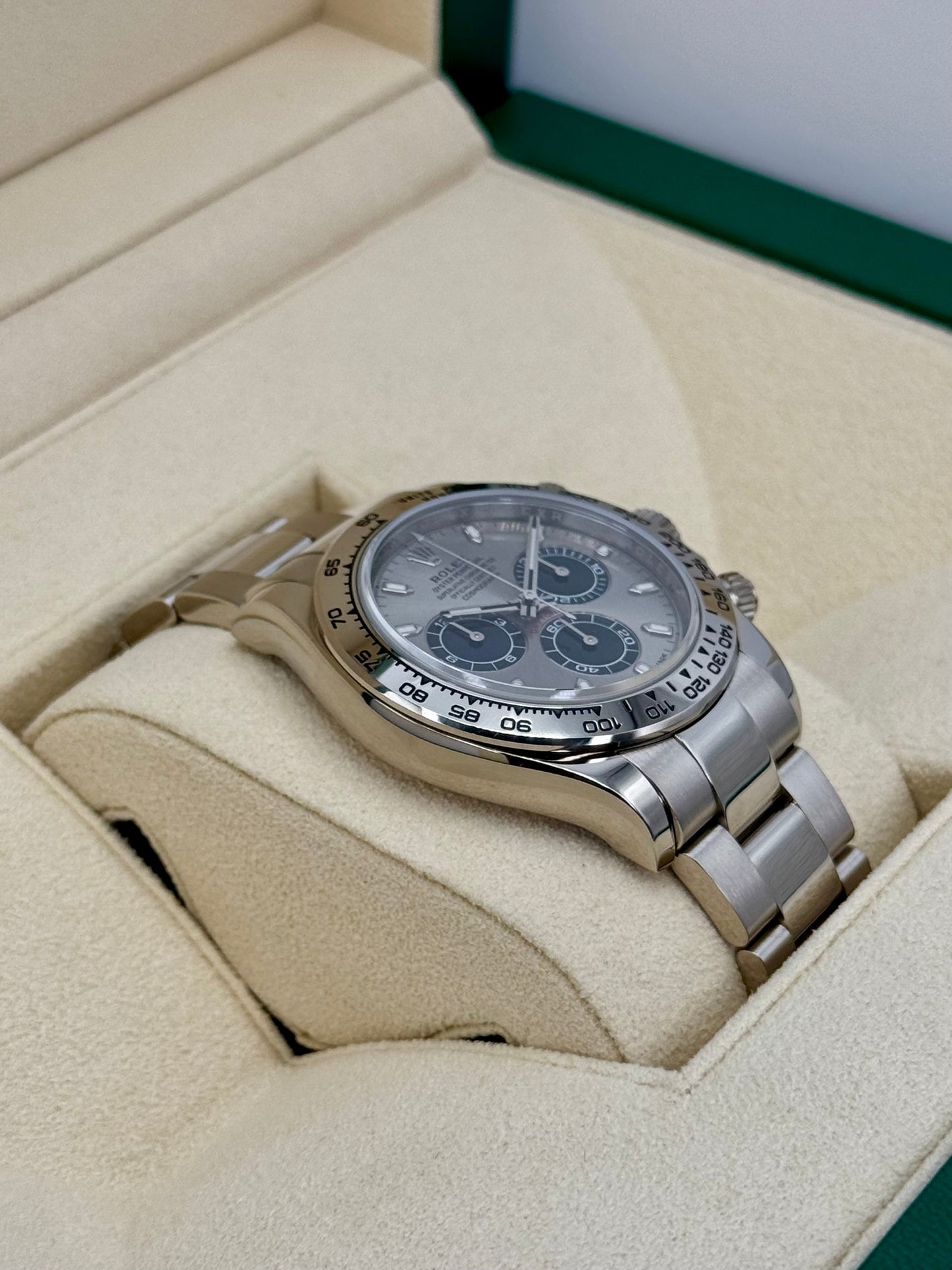 2021 Rolex Daytona "Ghost" 40mm 116509 White Gold Silver Dial - MyWatchLLC