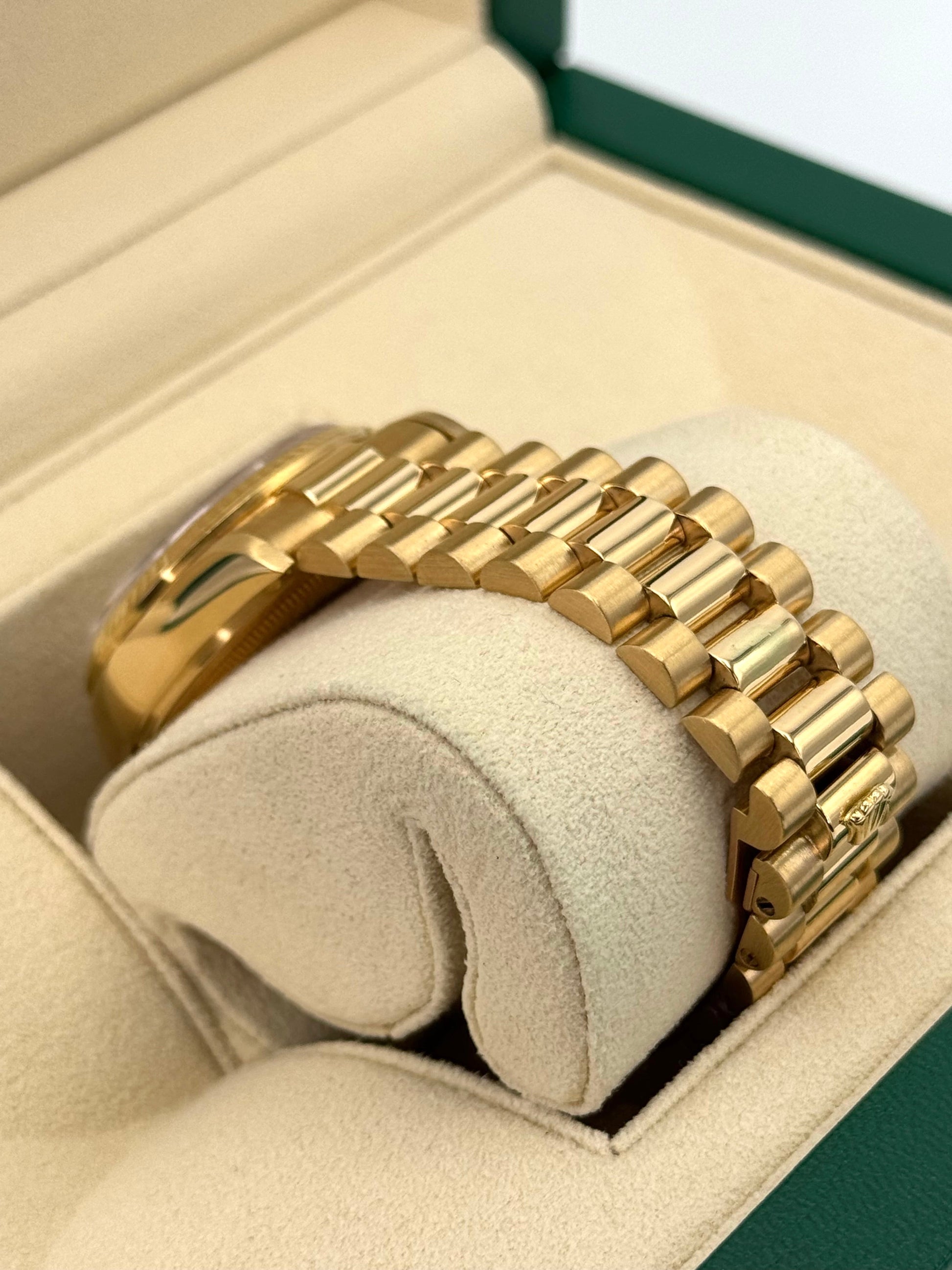 1983 Rolex Day-Date 36mm 18038 Presidential Champagne Diamond Dial - MyWatchLLC