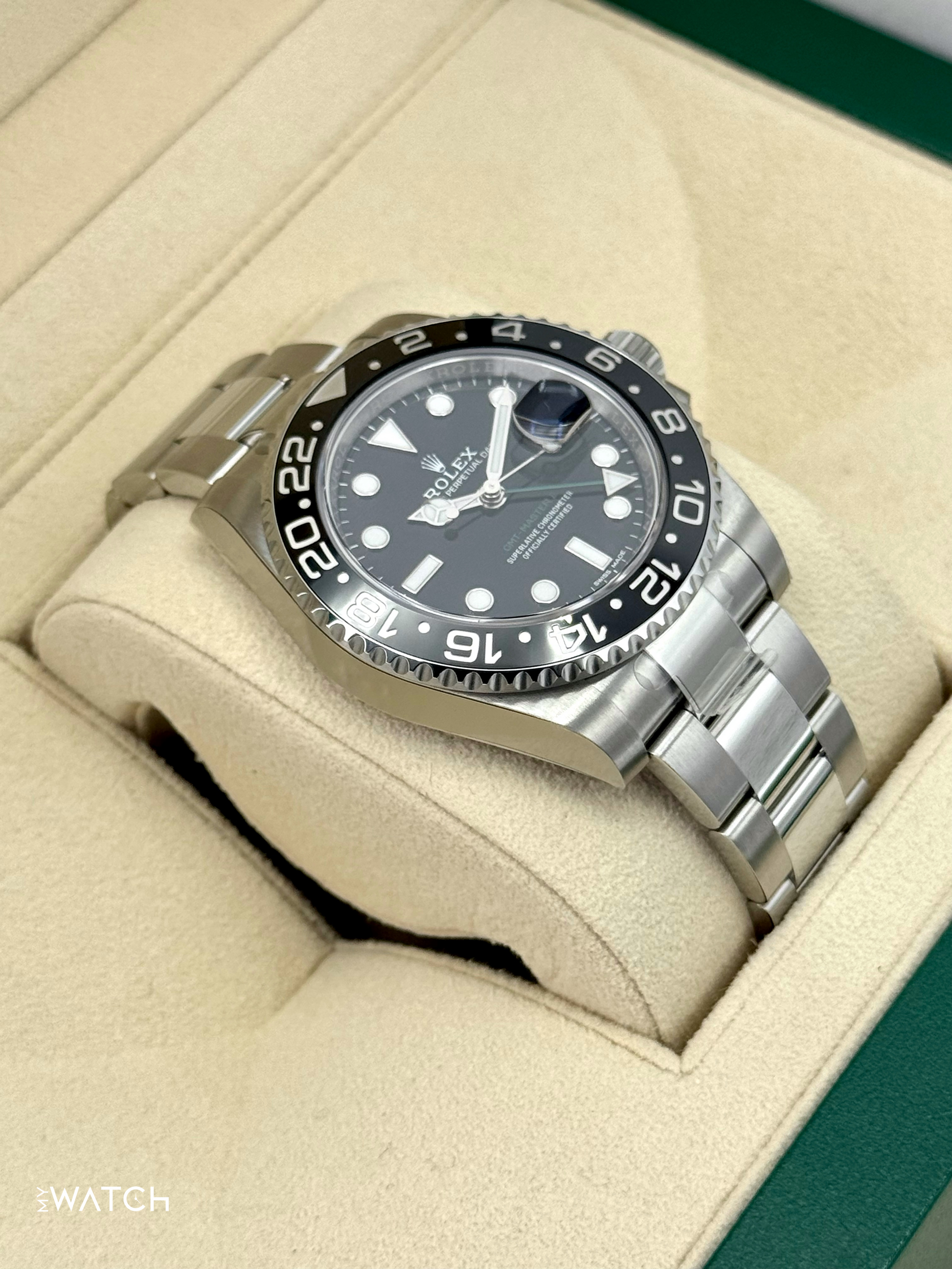 2017 Rolex GMT-Master II 40mm 116710LN Stainless Steel Black Dial (STICKERED) - MyWatchLLC