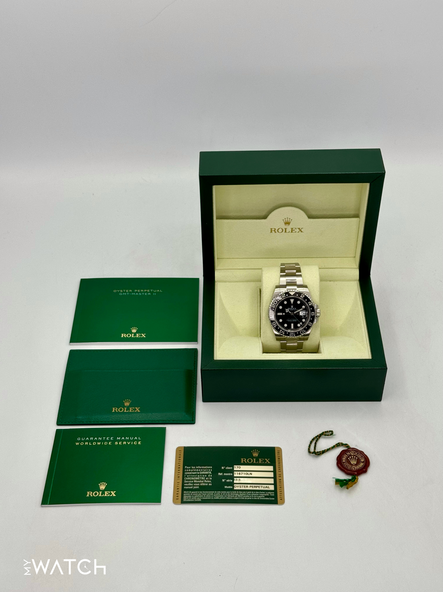 2012 Rolex GMT-Master II 40mm 116710LN Stainless Steel Black Dial - MyWatchLLC