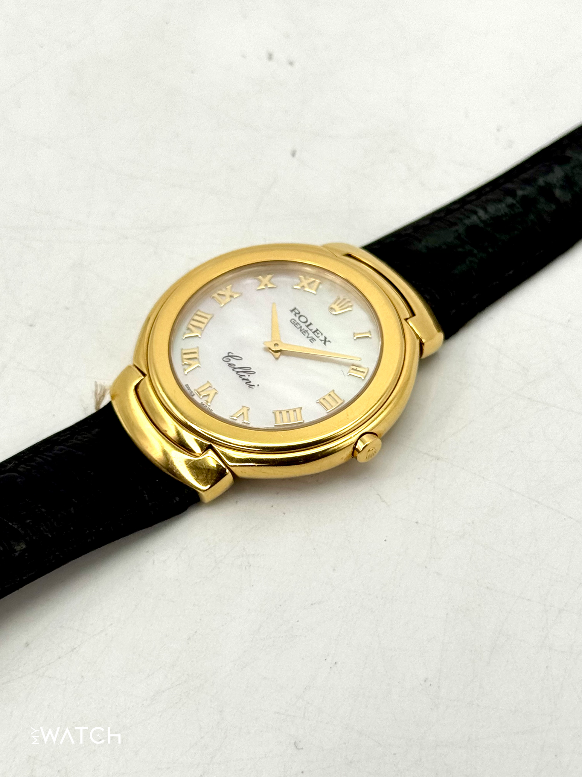 2006 Rolex Cellini 37mm 6623/8 18kt Yellow Gold Mother of Pearl Dial - MyWatchLLC