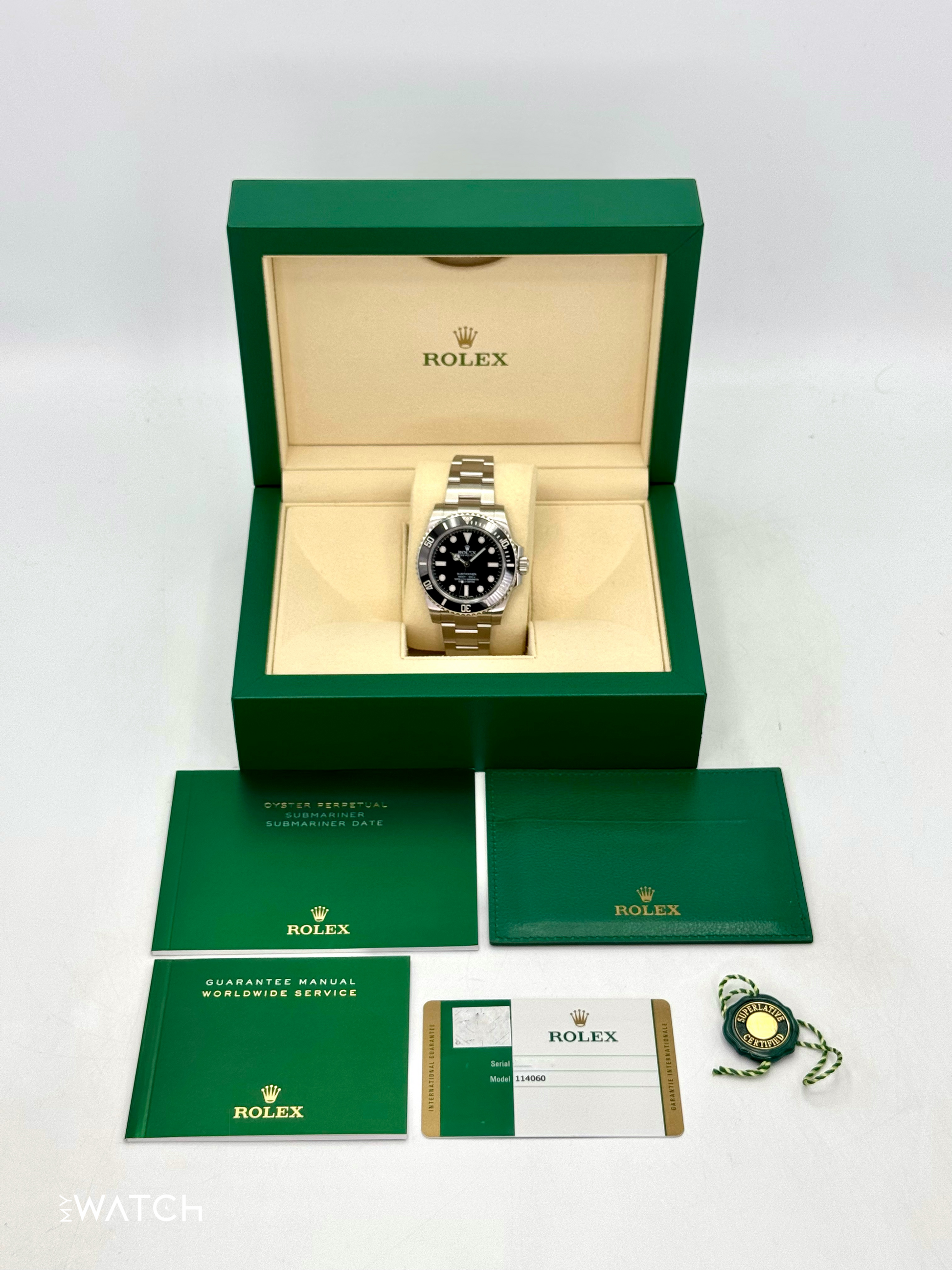 2015 Rolex Submariner 40mm 114060 Stainless Steel Black Dial - MyWatchLLC